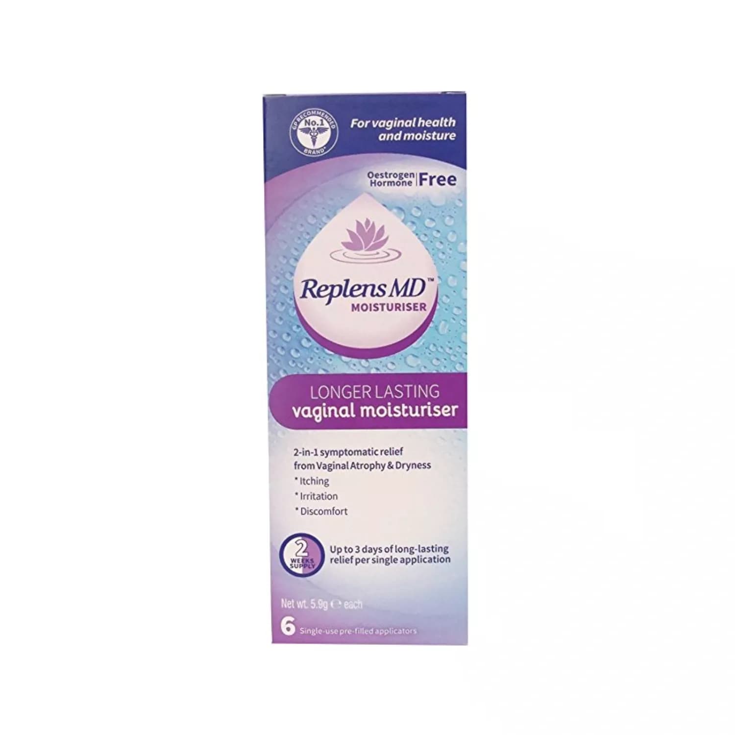 Replens MD Vaginal Moisturiser 6 Pack