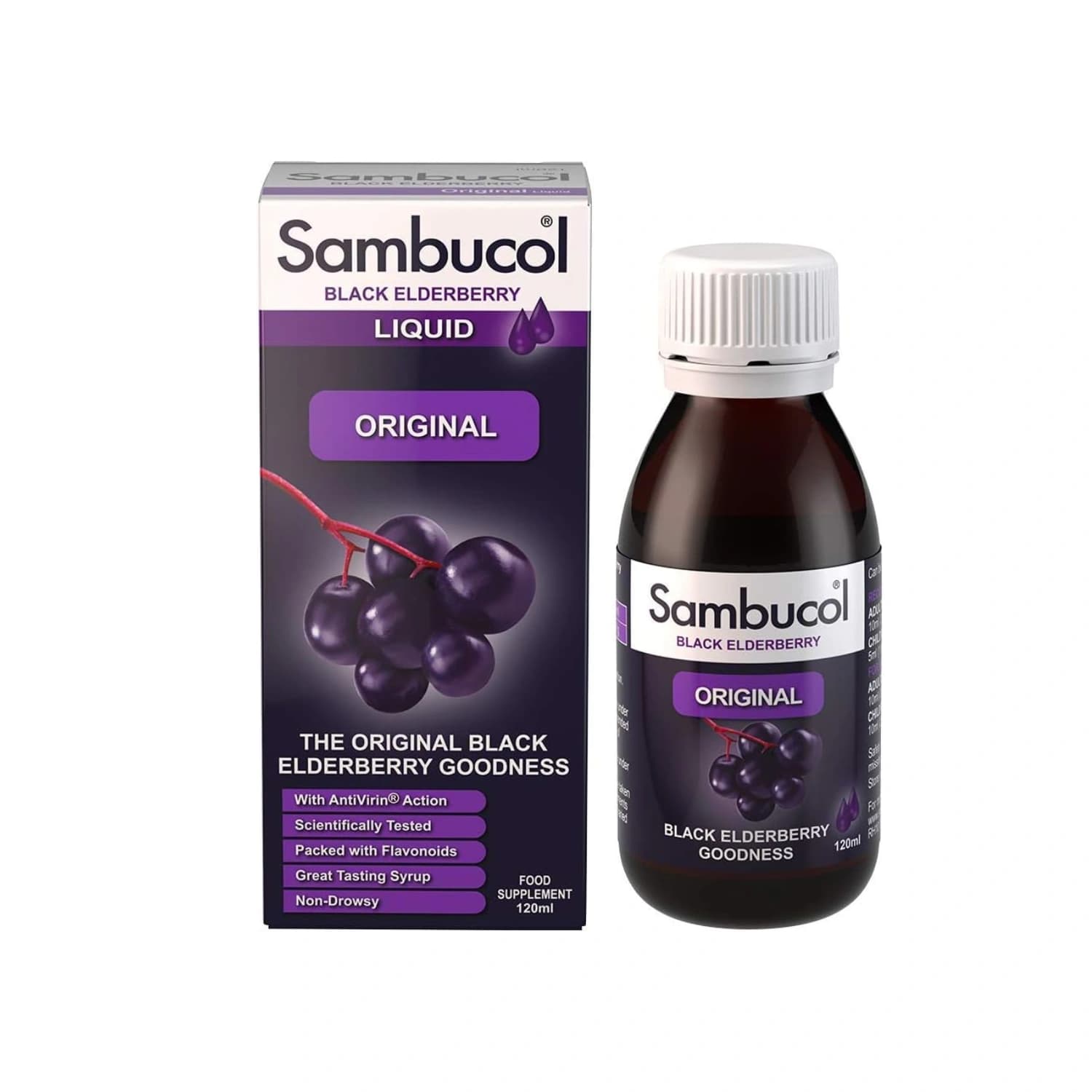 Sambucol Black Elderberry Original Liquid 120 ml