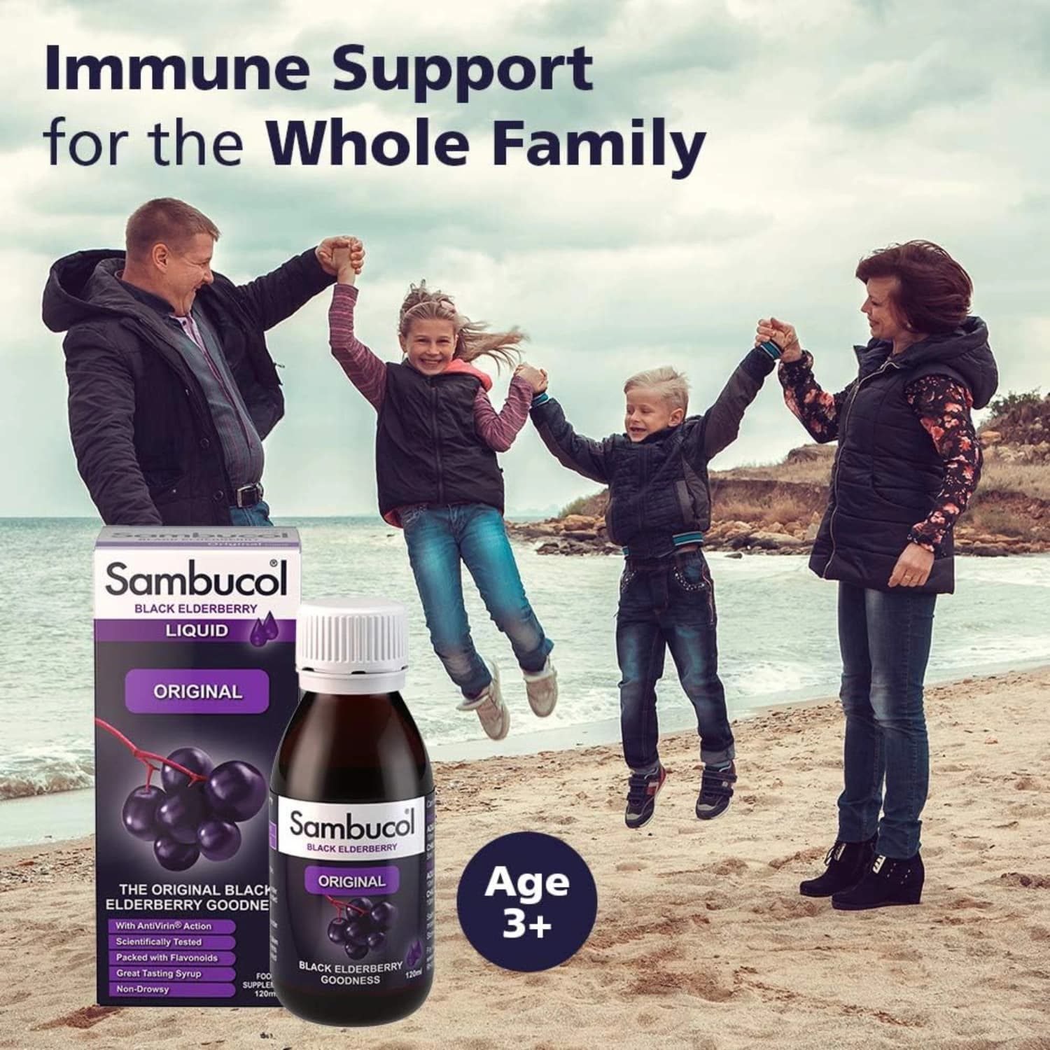 Sambucol Black Elderberry Original Liquid 120 ml