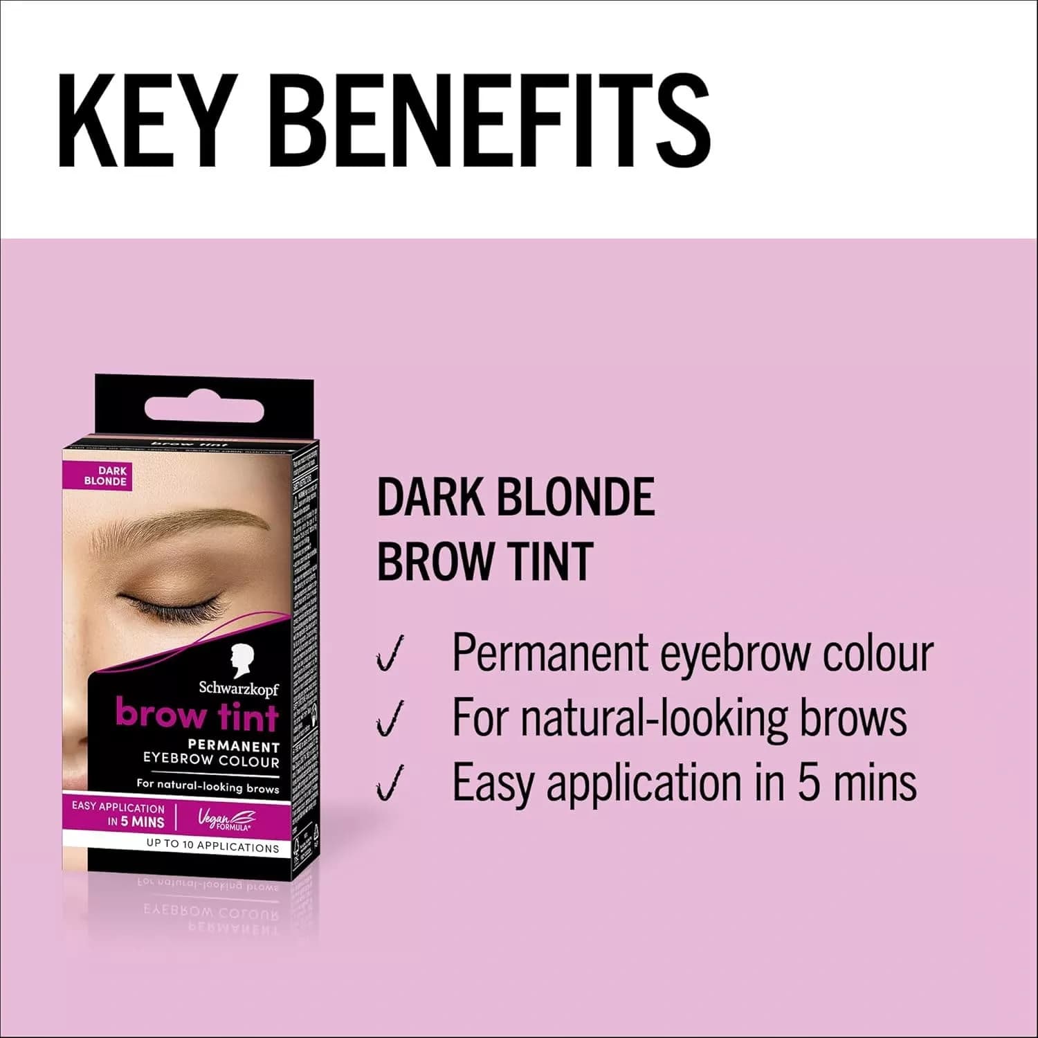 Schwarzkopf Brow Tint Eyebrow Dye Dark Blonde