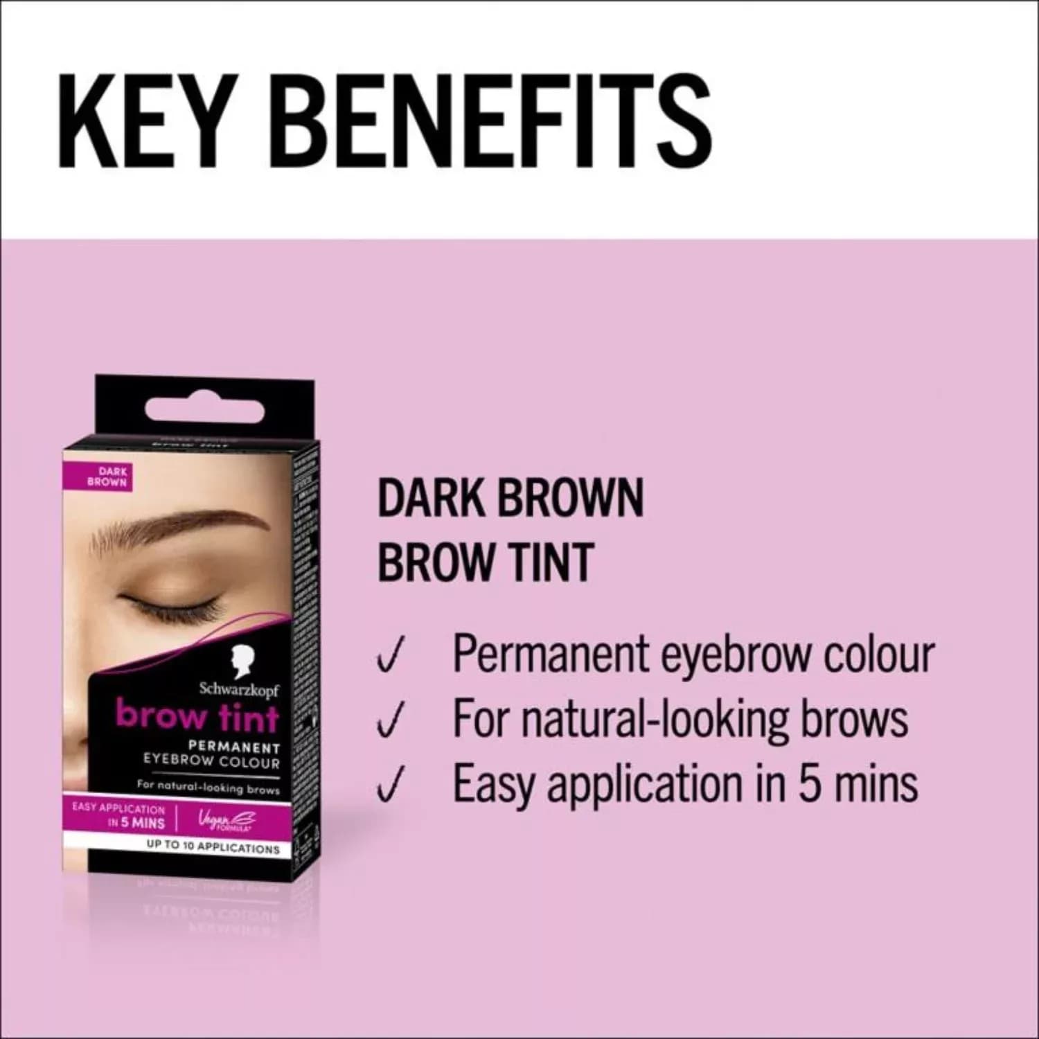Schwarzkopf Eyebrow Natural Looking Brows Dark Brown
