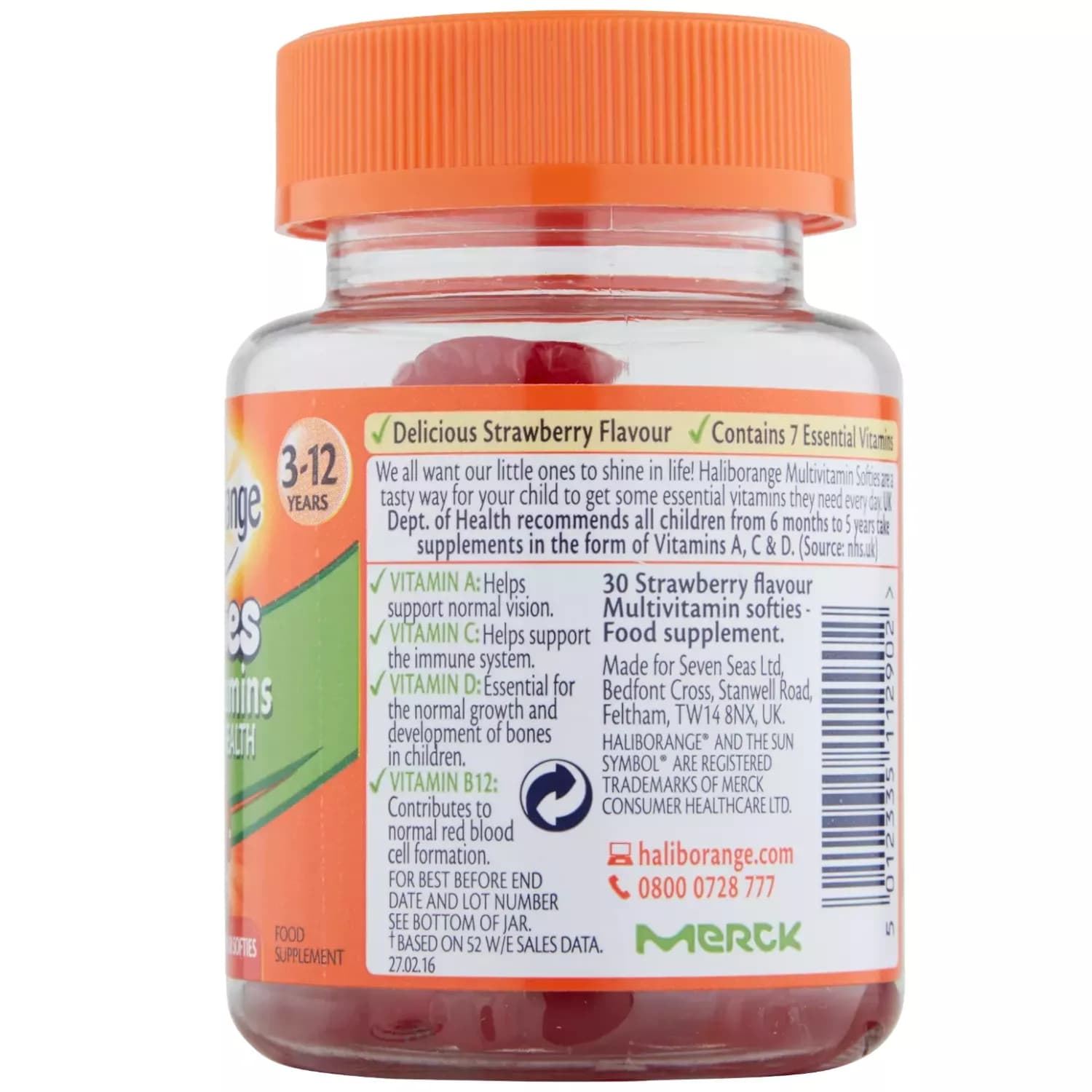Haliborange Kids Multivitamin Fruit Softies 30s - Pack of 3