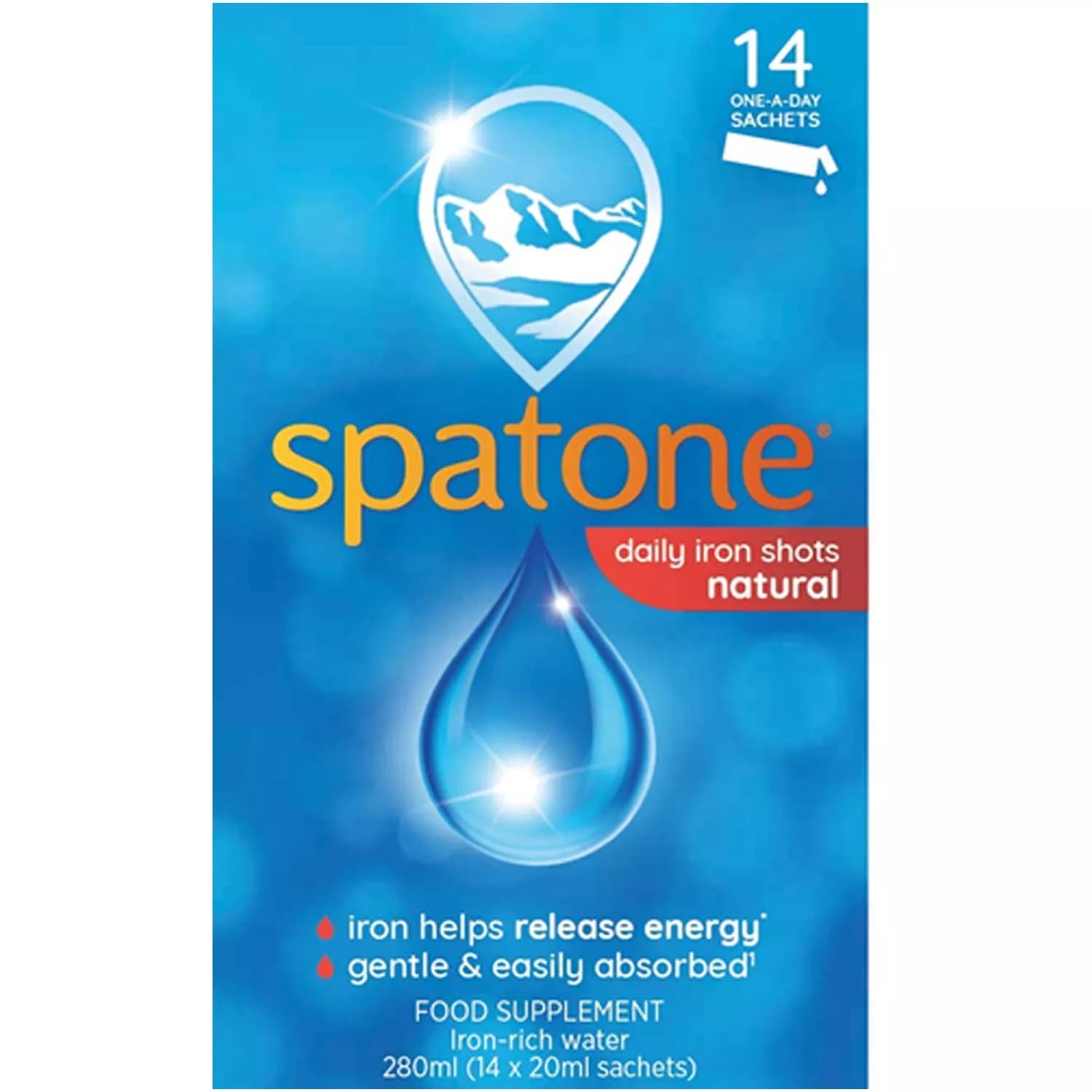 Spatone 100% Natural Iron Supplement 14 Sachets - Pack of 3