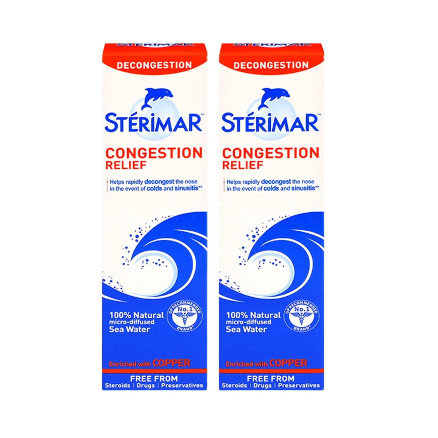 Sterimar Congestion Relief Nasal Spray 100ml - Pack of 2