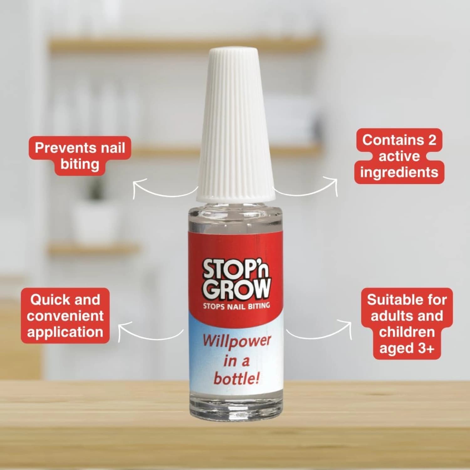 Stop'n Grow Stops Nail Biting Deterrent
