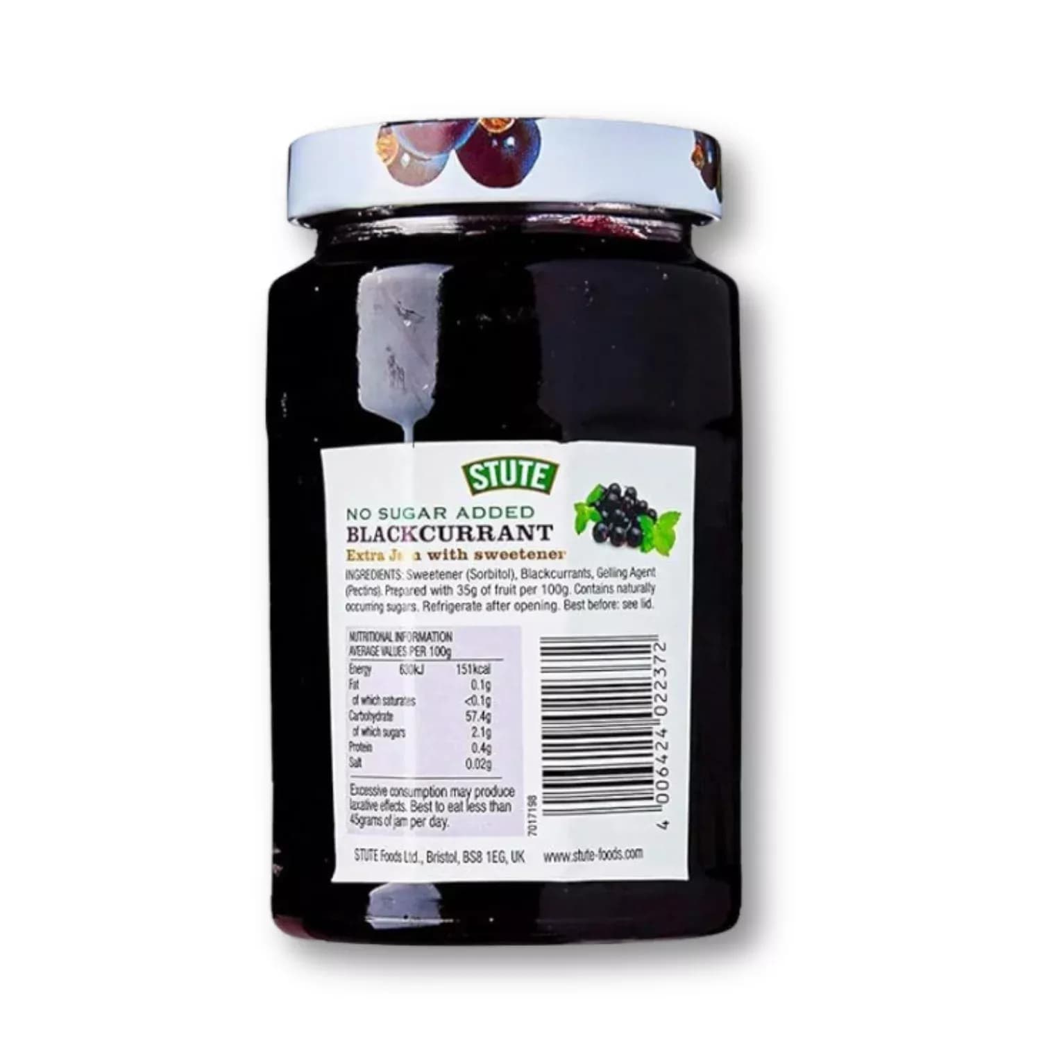 Stute Diabetic Blackcurrant Extra Jam 430g