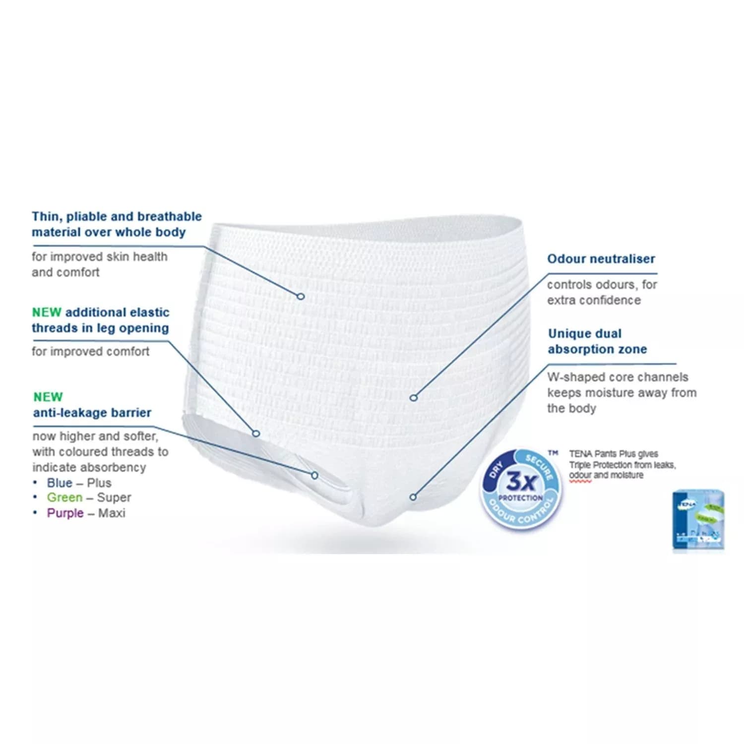 Tena Pants Super Small 12 Pack