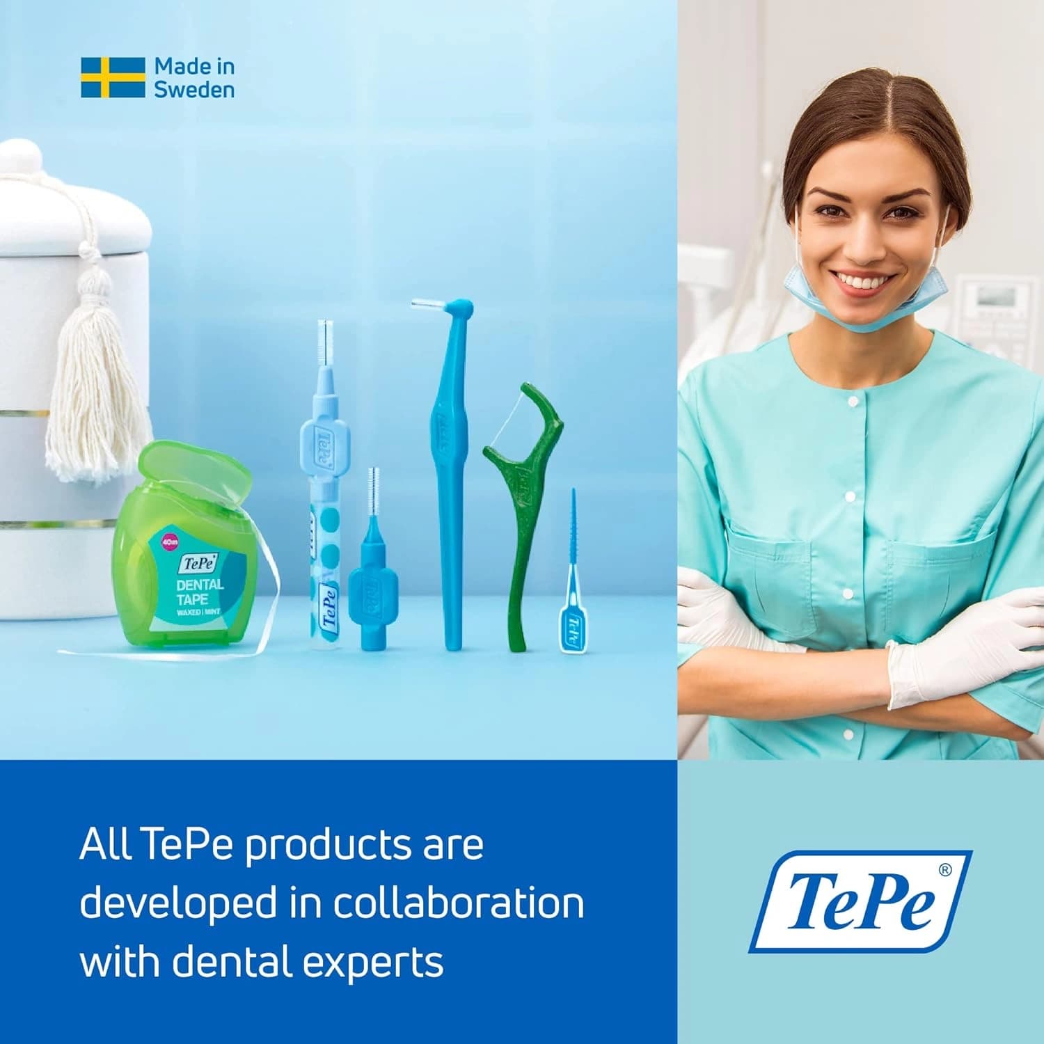 Tepe Interdental Brush Red 0.5mm 6 Pack
