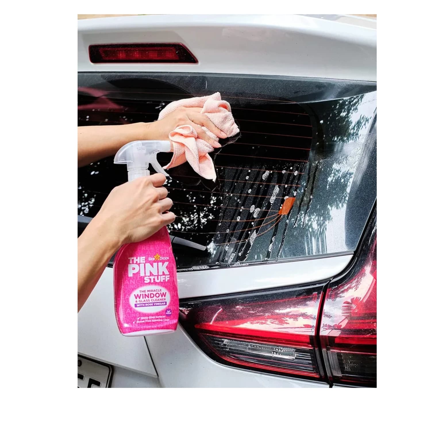 The Pink Stuff Window Clean Rose Vinegar 850ml