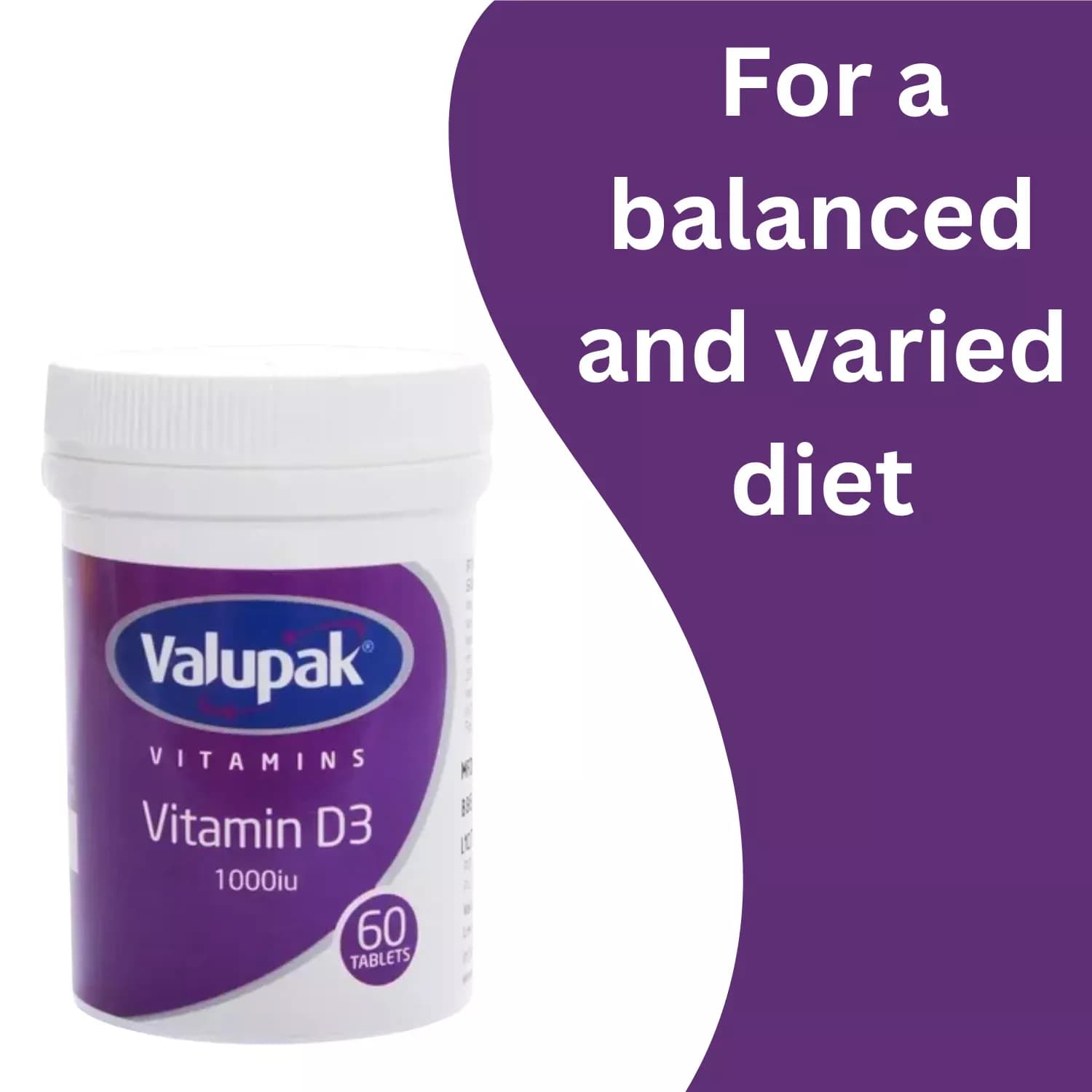 Valupak Vitamin D3 60 Tablets