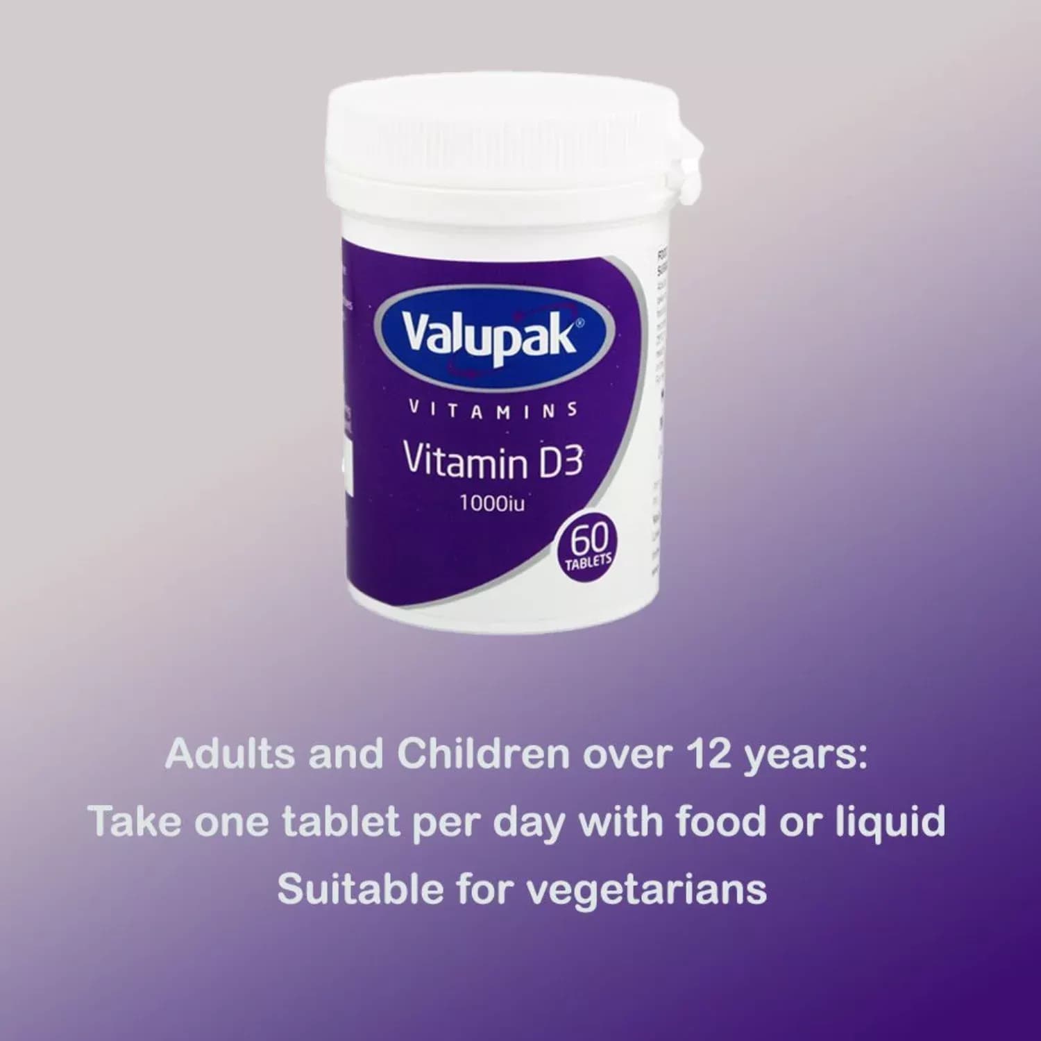 Valupak Vitamin D3 60 Tablets