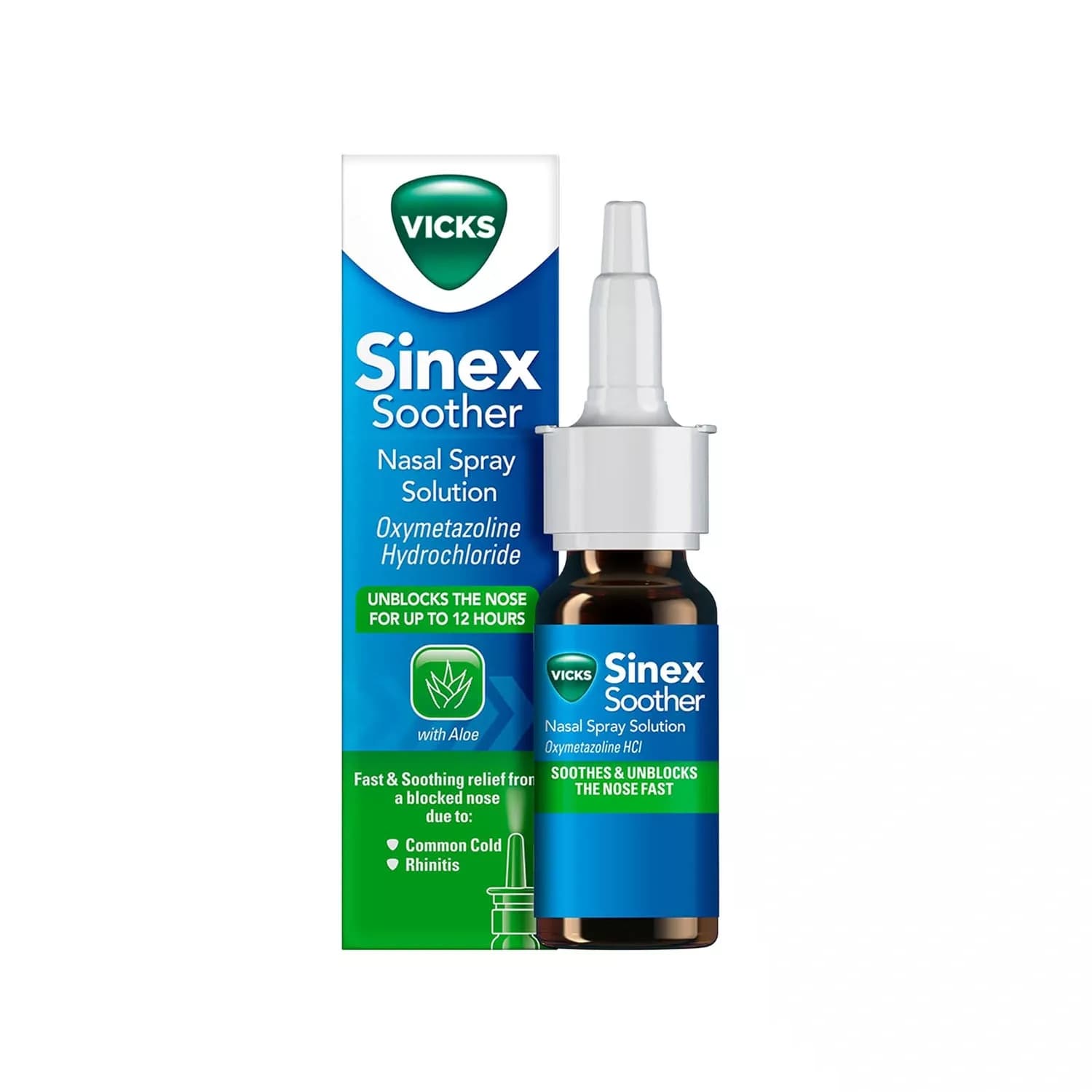 Vicks Sinex Soother Decongestant Nasal Spray For Blocked Nose 15ml