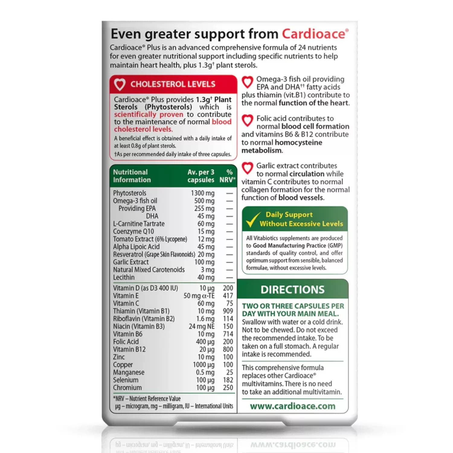 Vitabiotics Cardioace Plus 60 Capsules