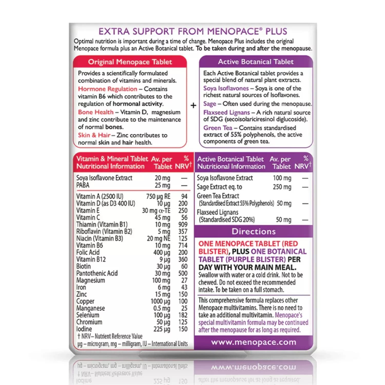 Vitabiotics Menopace Plus 56 Tablets