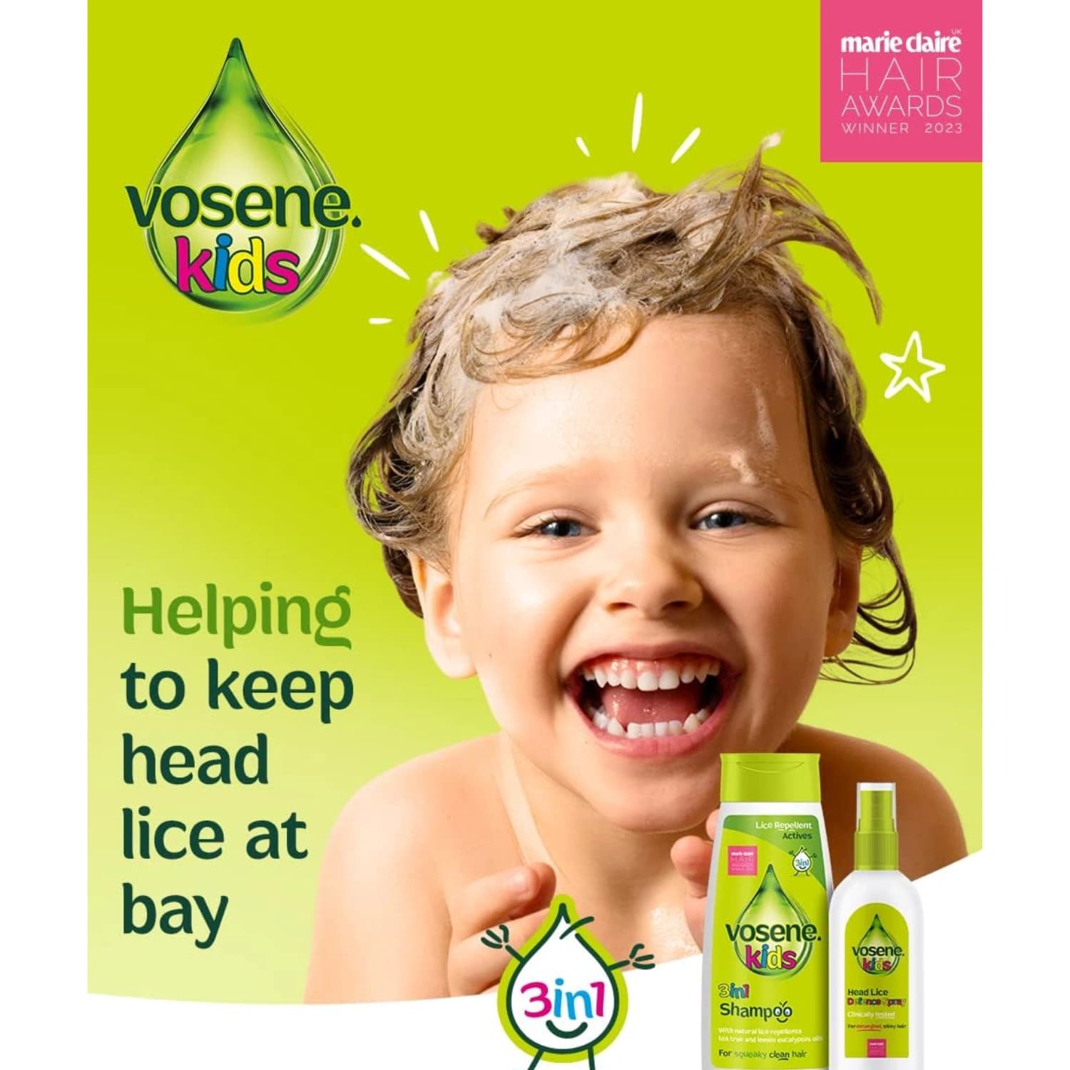 Vosene for Kids 3 In 1 Shampoo 250ml
