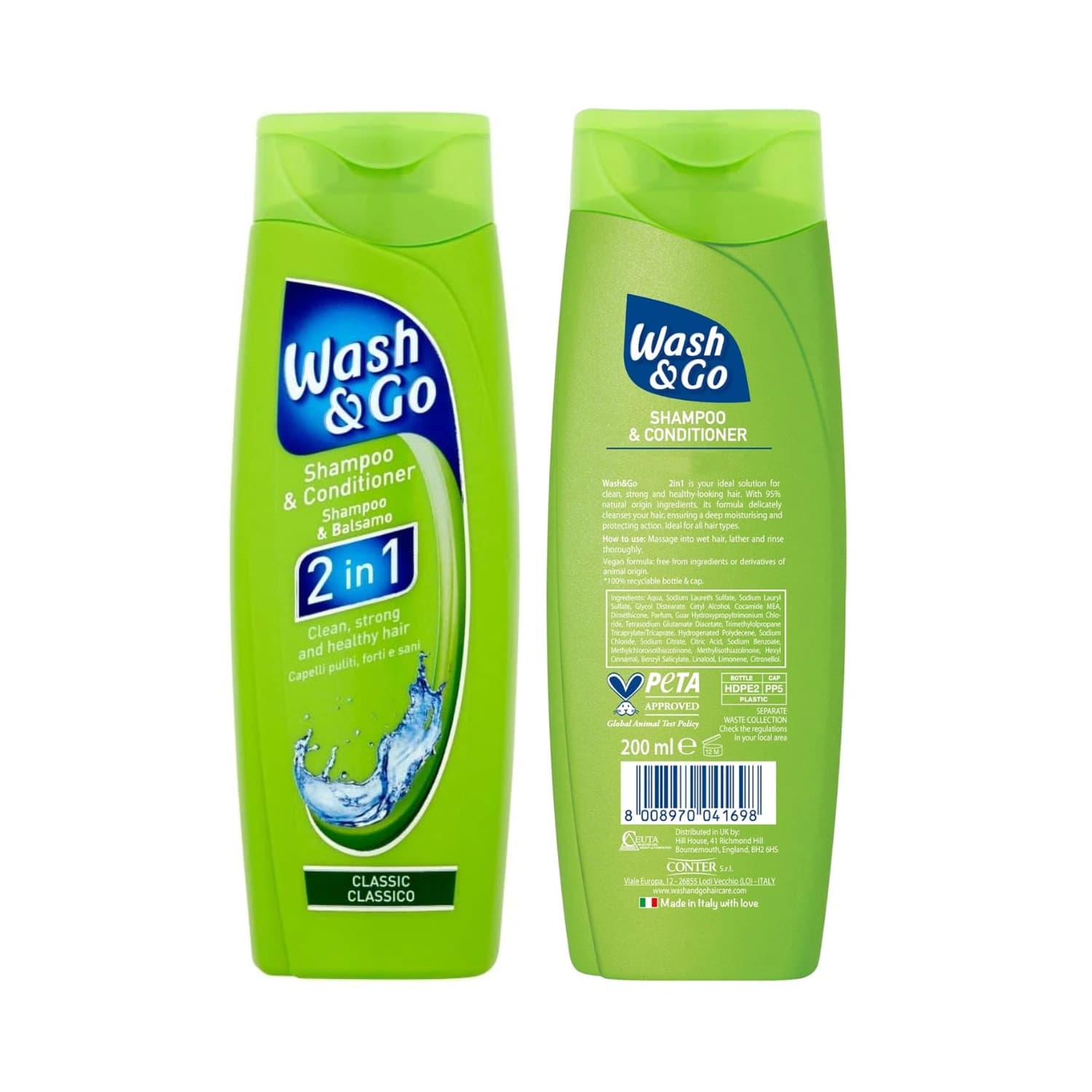 Wash & Go 2in1 Shampoo & Conditioner Classic 200ml