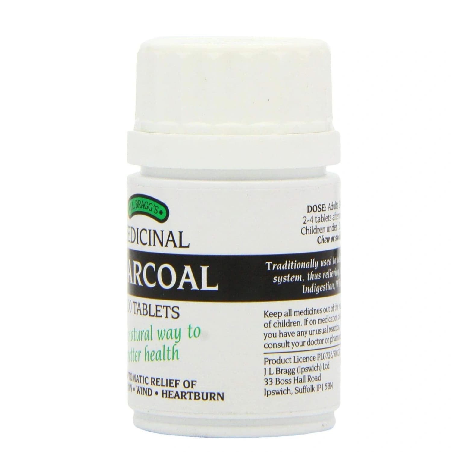 Bragg's Medicinal Charcoal 100 Tablets