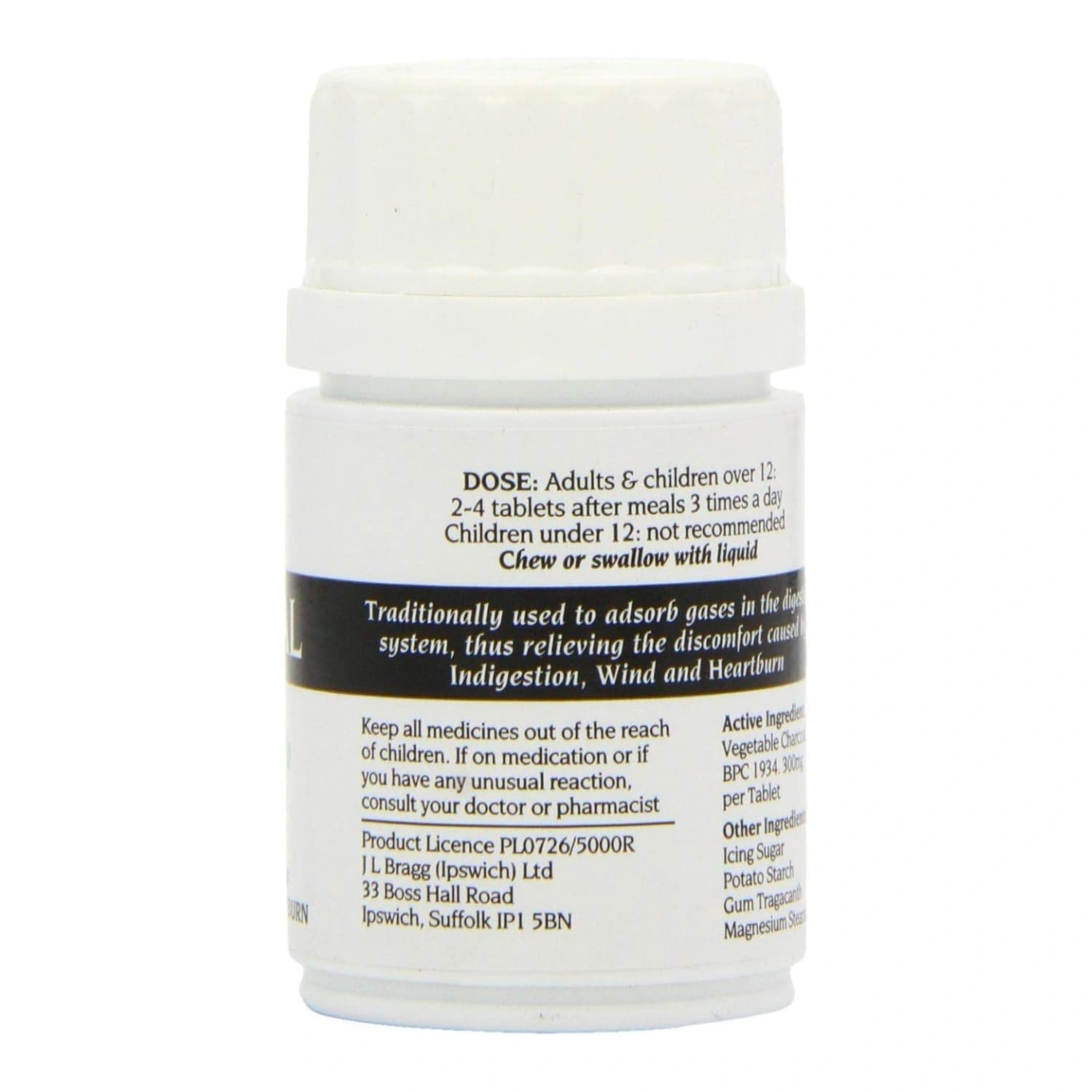 Bragg's Medicinal Charcoal 100 Tablets
