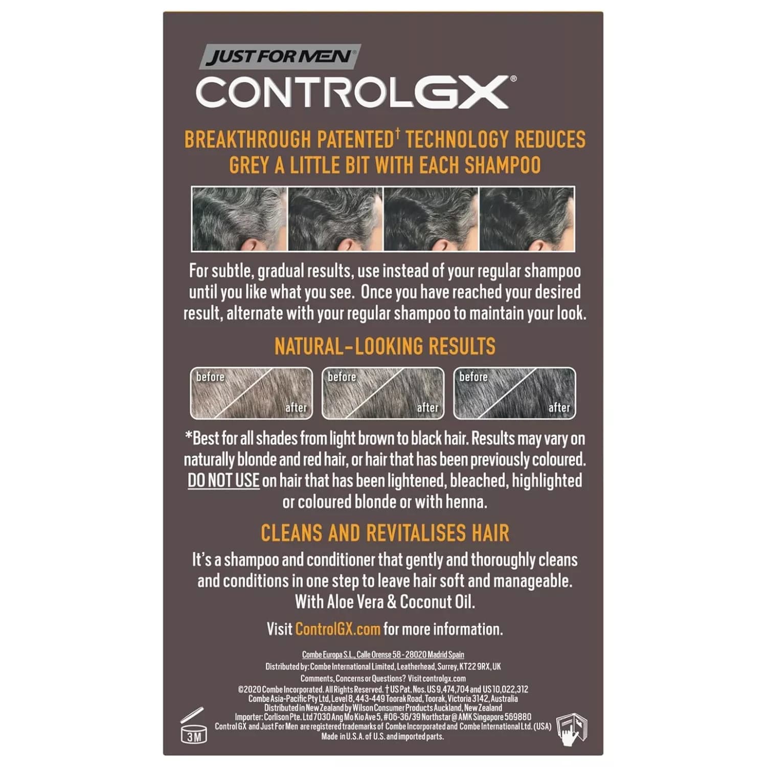 Just For Men Control GX Shampoo and Conditioner 118ml