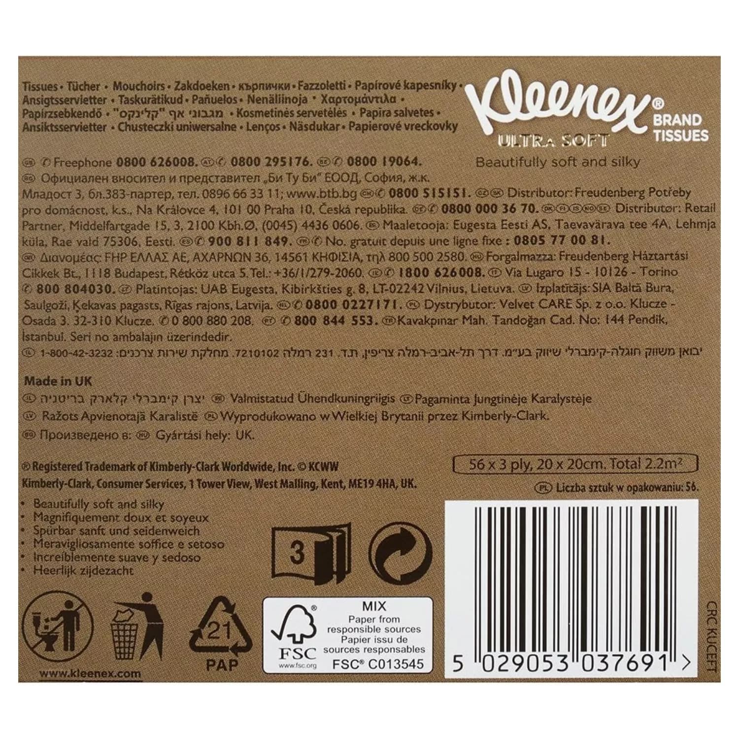 Kleenex Ultra Soft Cube Facial Tissues 28 Count