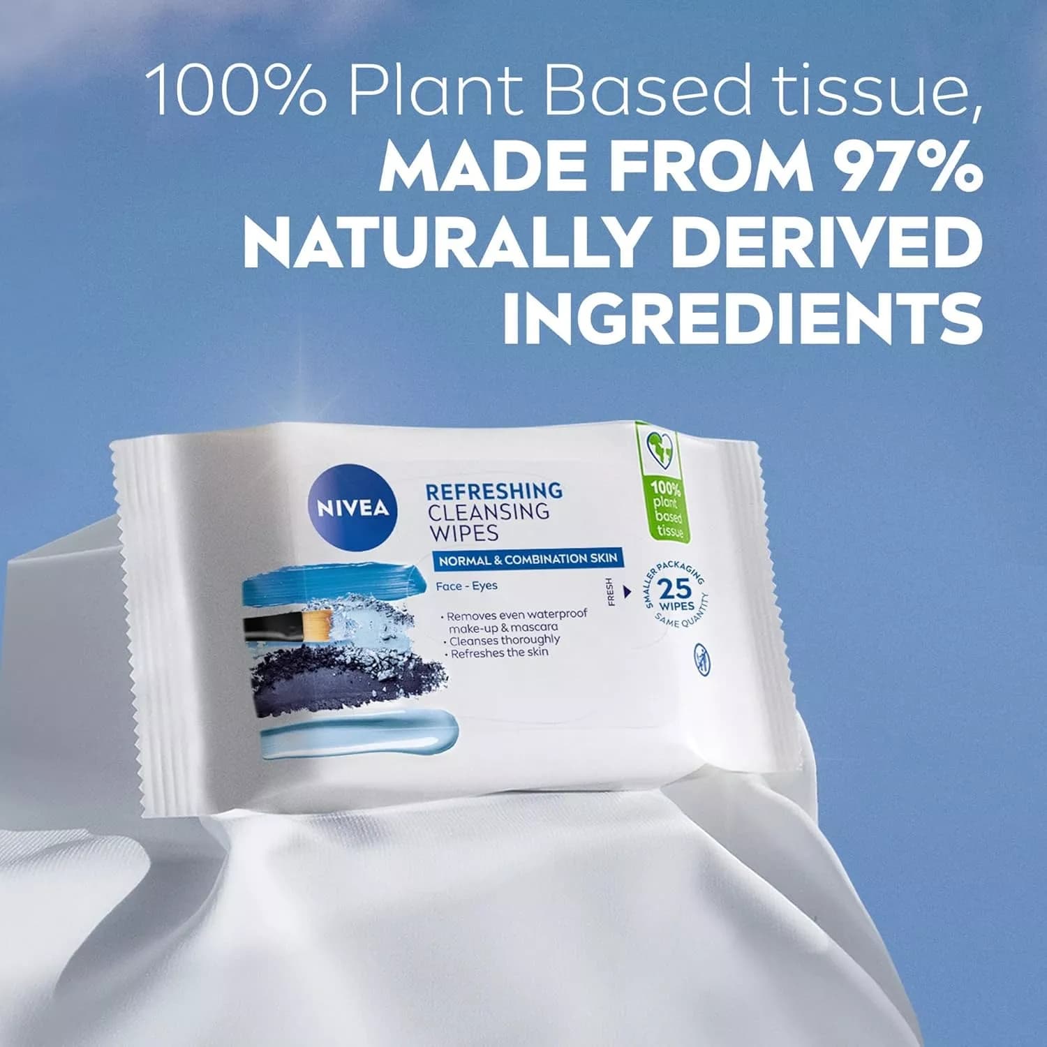 NIVEA 3-in-1 Refreshing Cleansing 25 Wipes