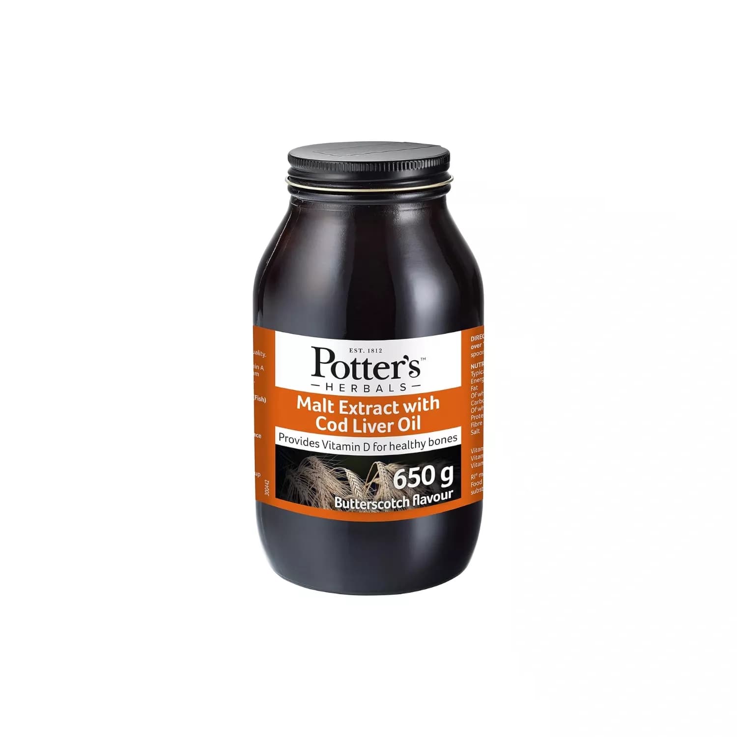 Potters Herbals Malt Extract Butterscotch Flavoured 650g