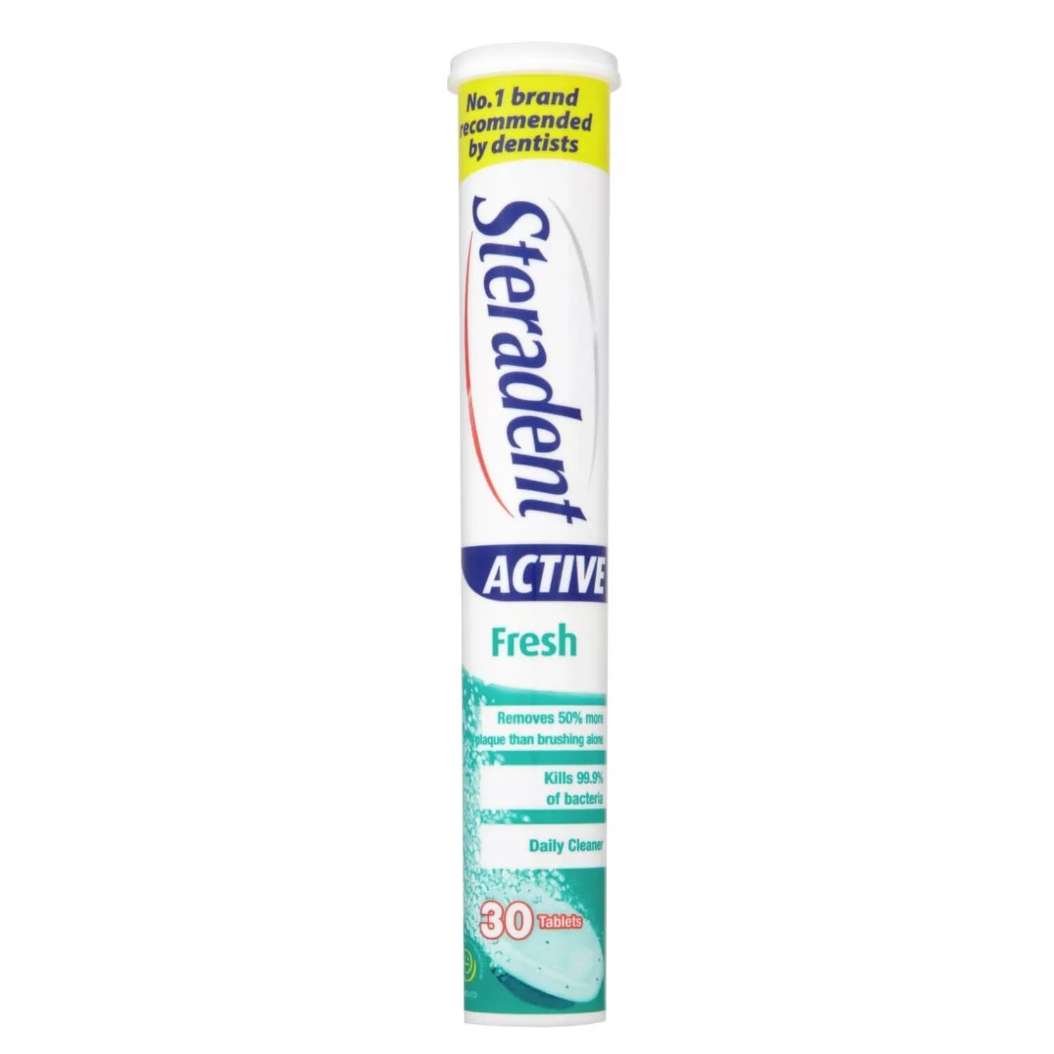 Steradent Active Fresh Denture Cleaner 30 Tablets - Pack Of 6
