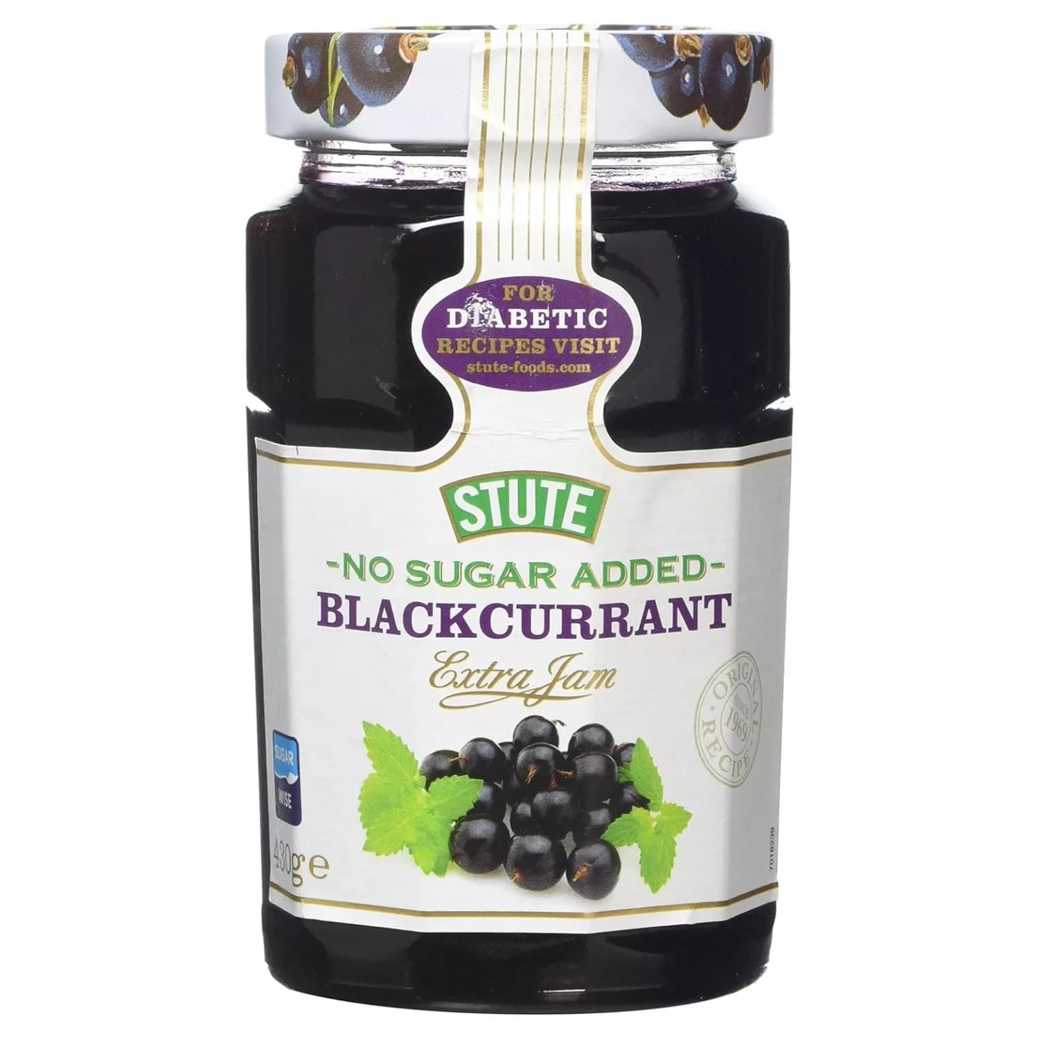 Stute Diabetic Blackcurrant Extra Jam 430g