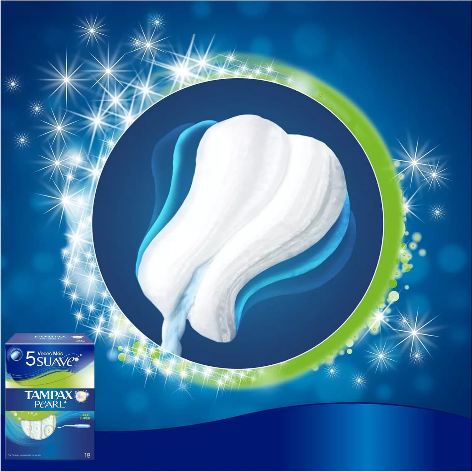 Tampax Pearl Super Tampons Applicator 18
