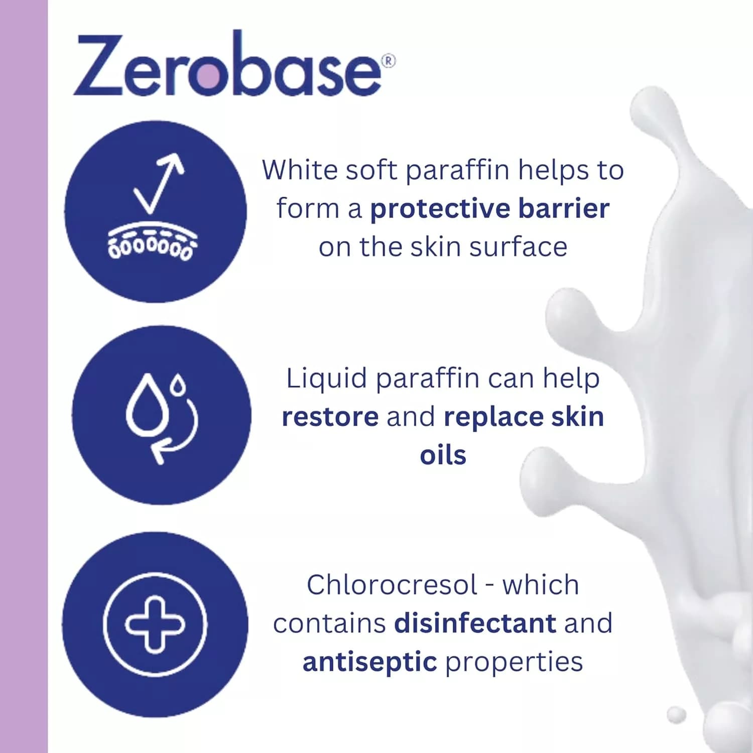Zerobase Emollient Cream 50g - Pack 3