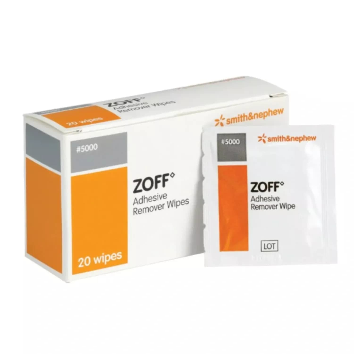 Zoff Adhesive Remover Wipes - Pack of 20