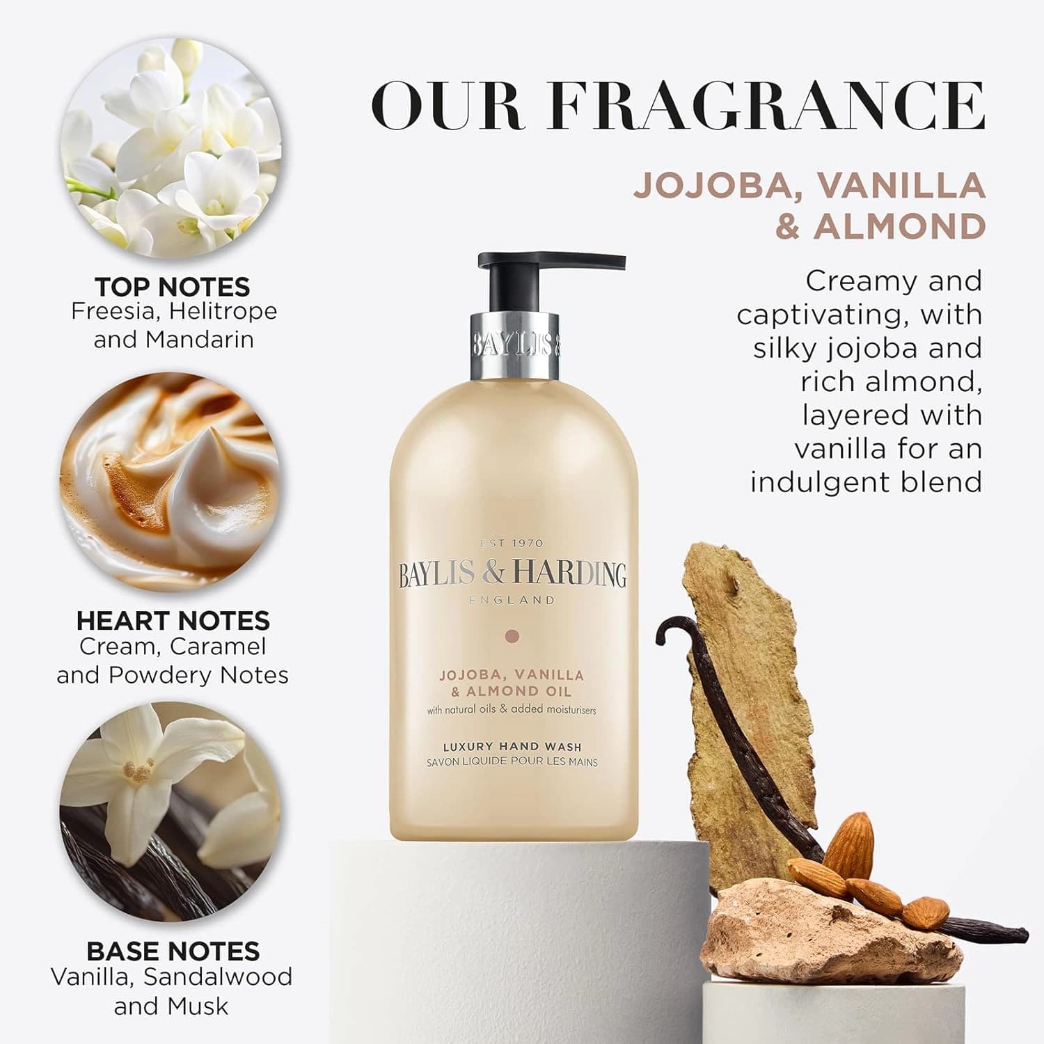 Baylis & Harding Jojoba, Vanilla & Almond Oil Hand Wash 500ml
