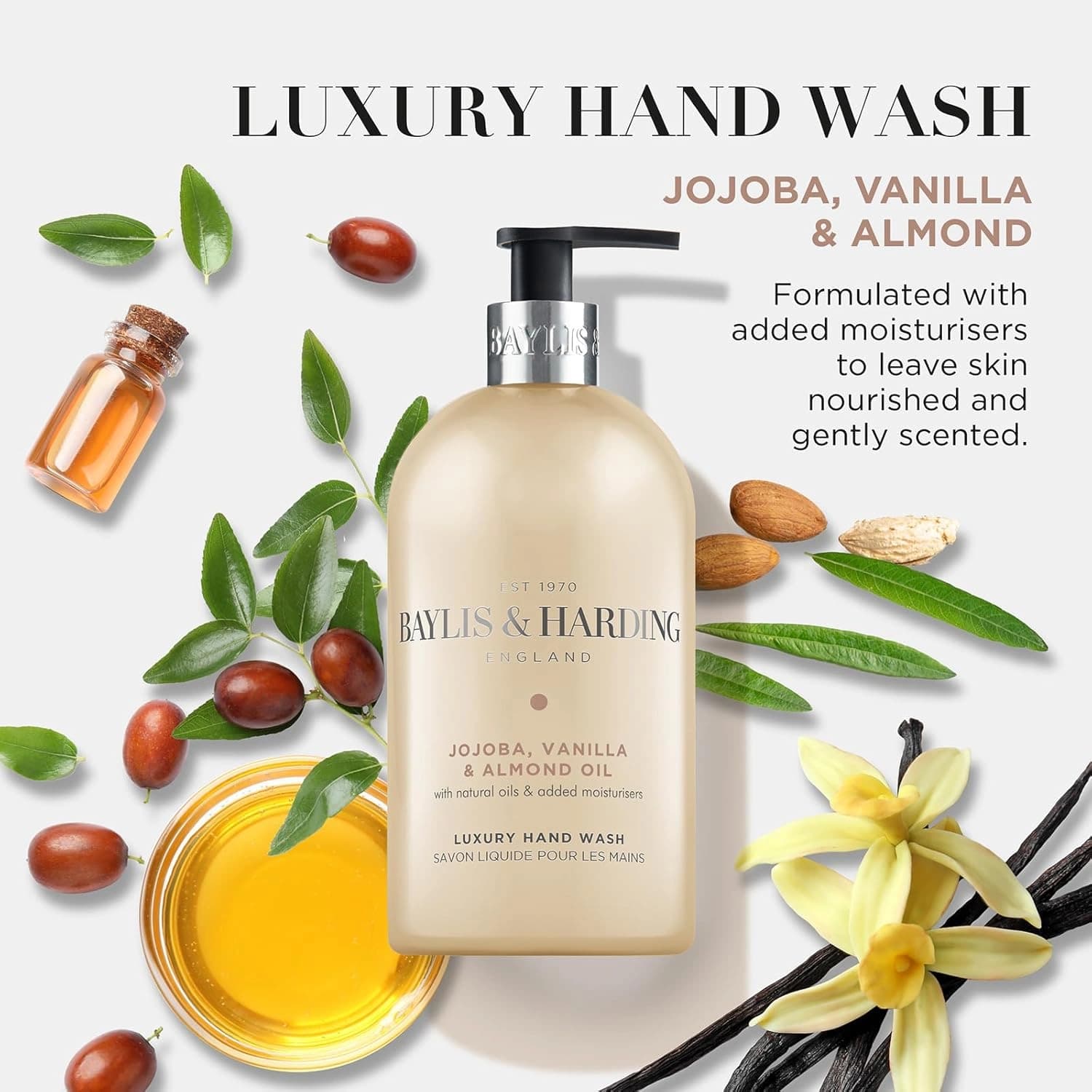 Baylis & Harding Jojoba, Vanilla & Almond Oil Hand Wash 500ml