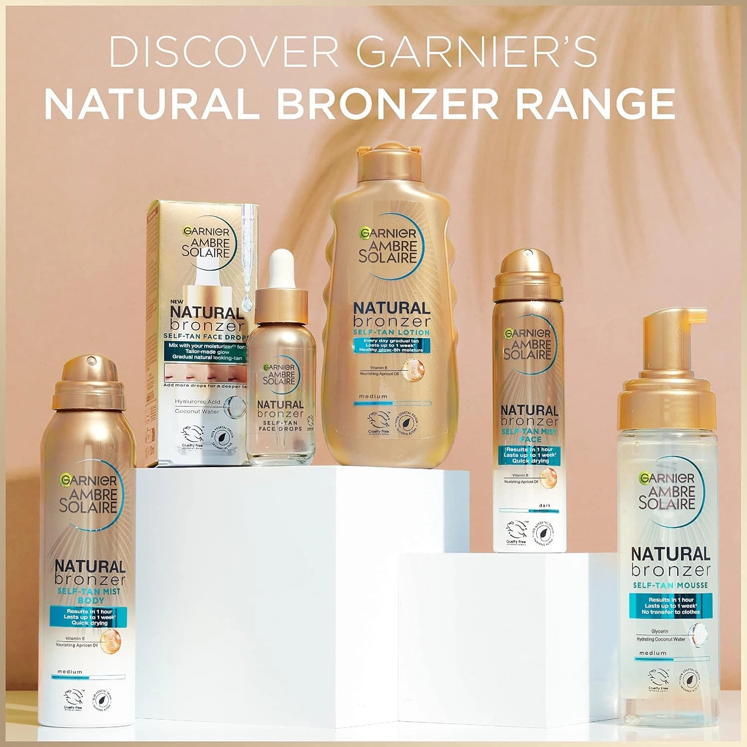Garnier Ambre Solaire Natural Bronzer Self Tan Mousse 200ml