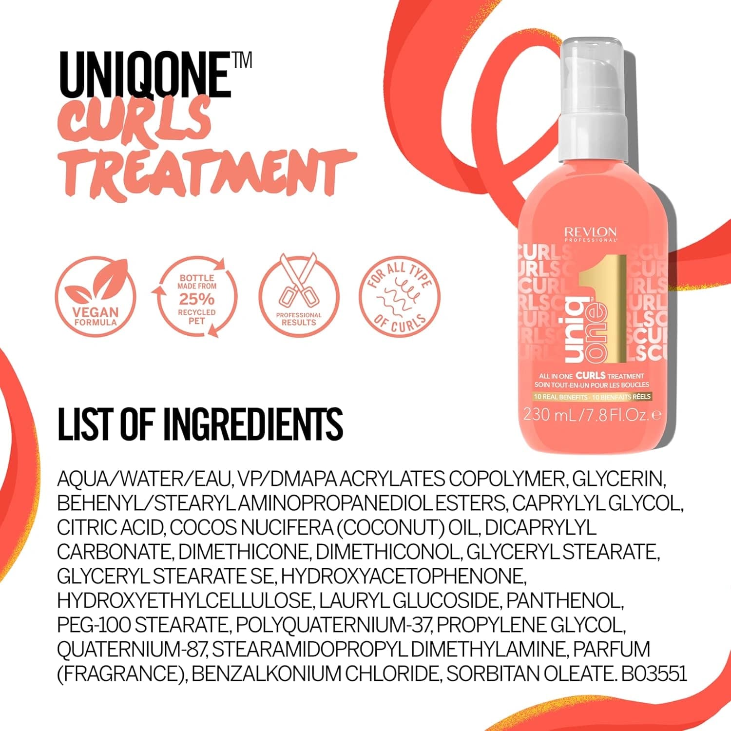 Revlon UniqOne Professional Curly Hair Leave-in 230ml