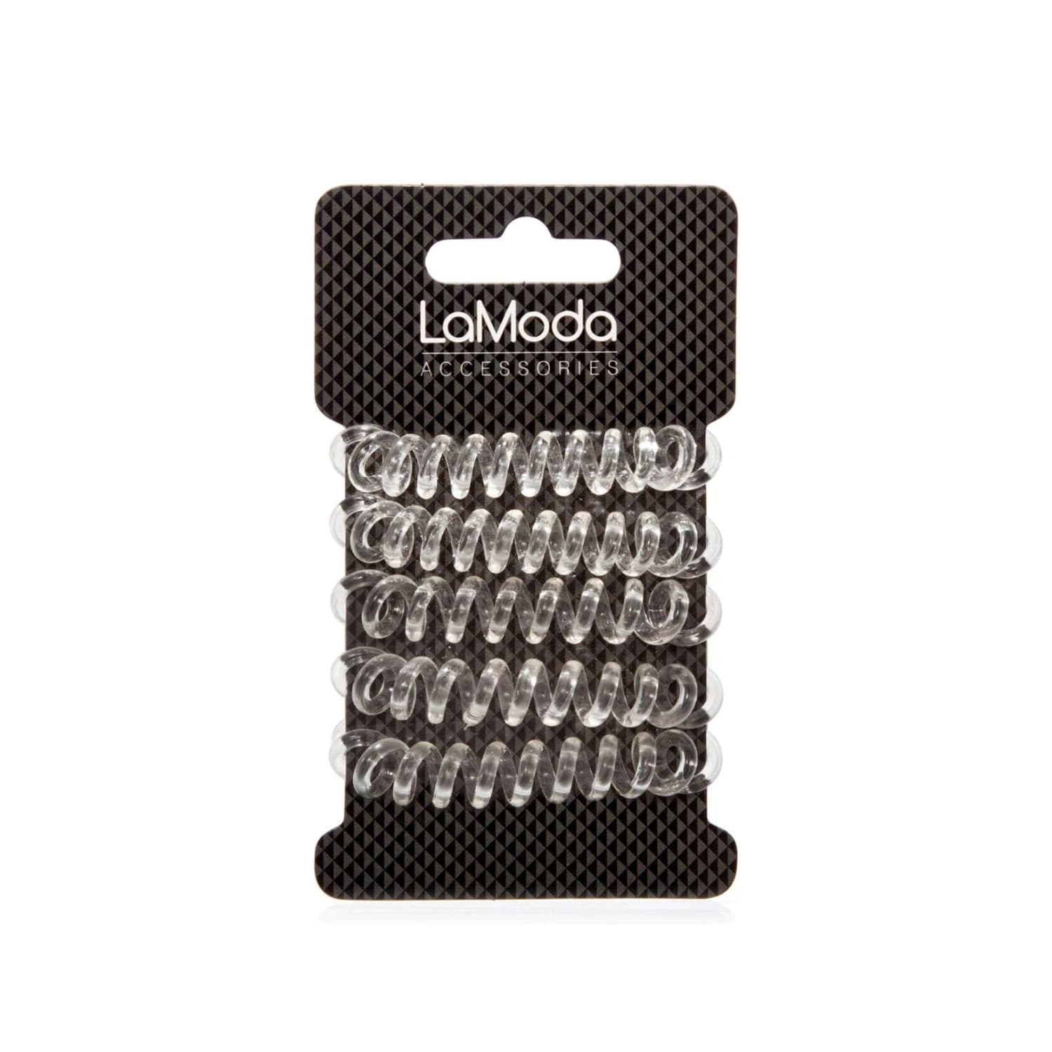 La Moda No Kinks Clear Ponytailers Pack of 5