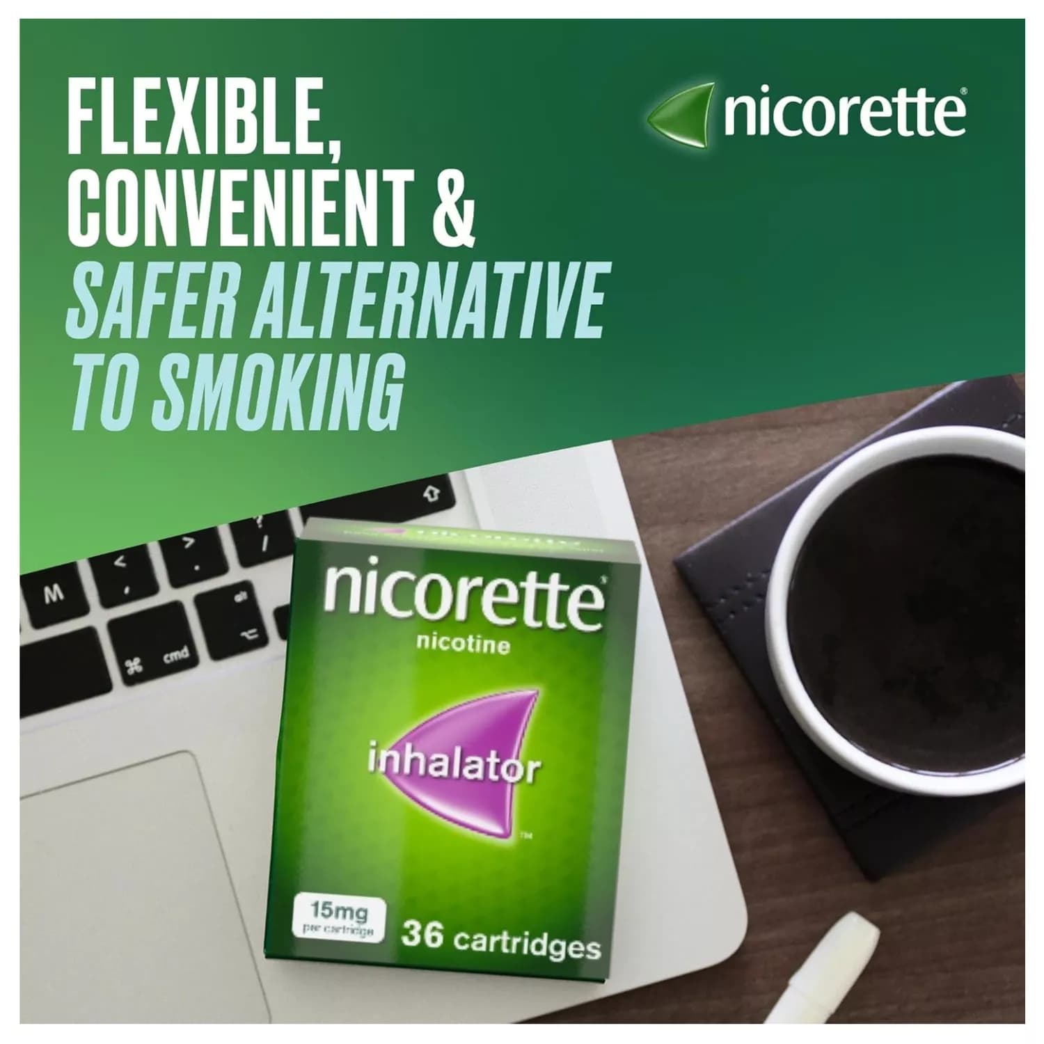 Nicorette 15mg Inhalator 36 Cartridges