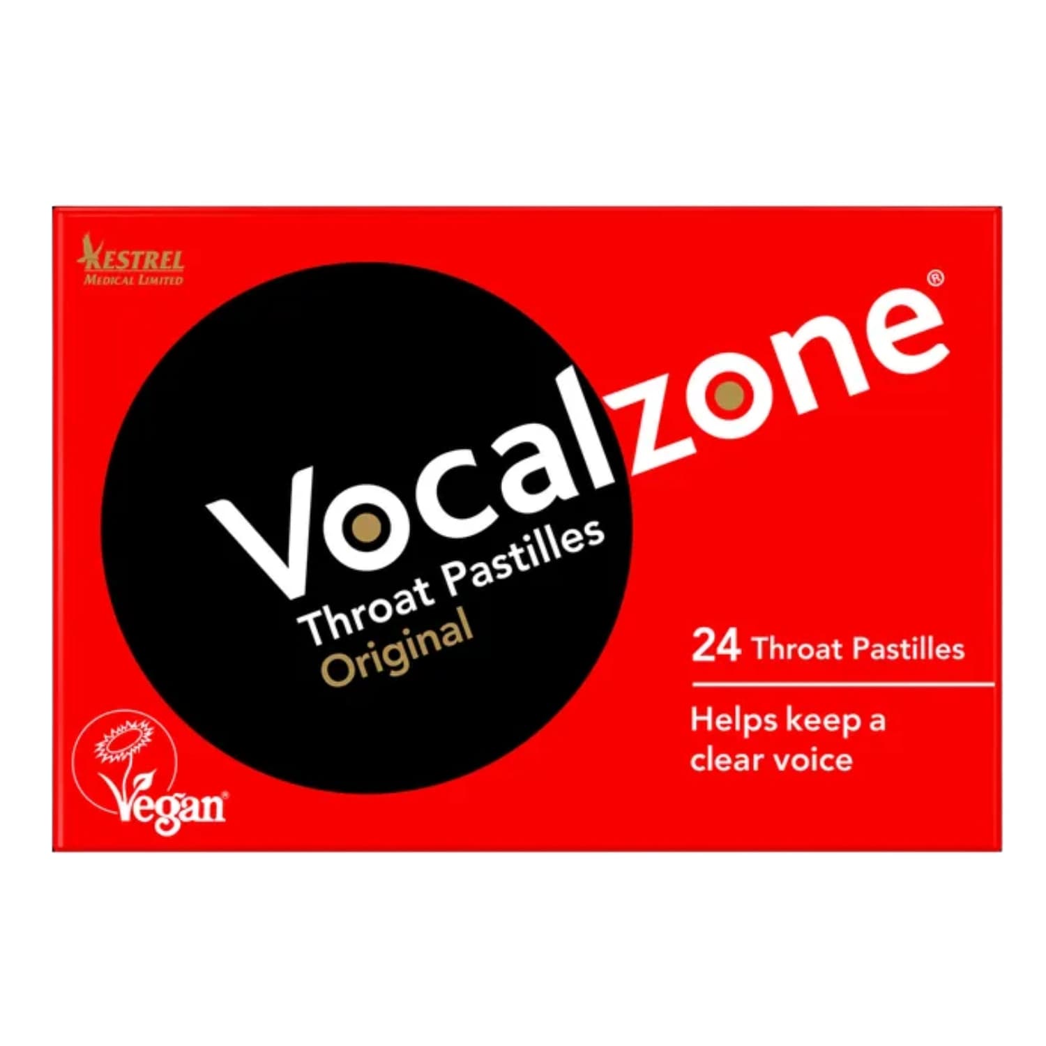 Vocalzone 24 Throat Lozenges Vocal Care (Pack of 12)