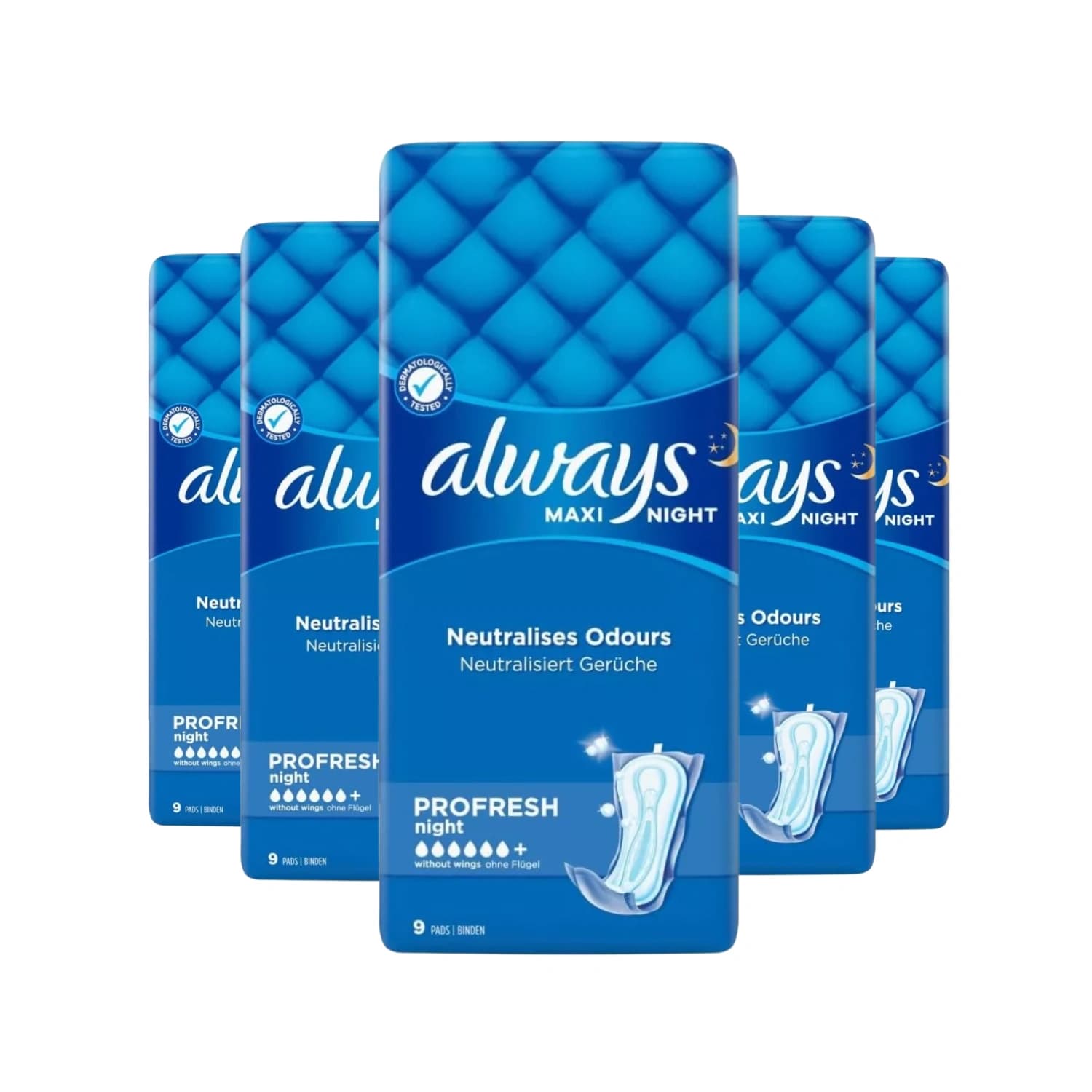 Always Maxi Night Pads 9 - Pack of 5