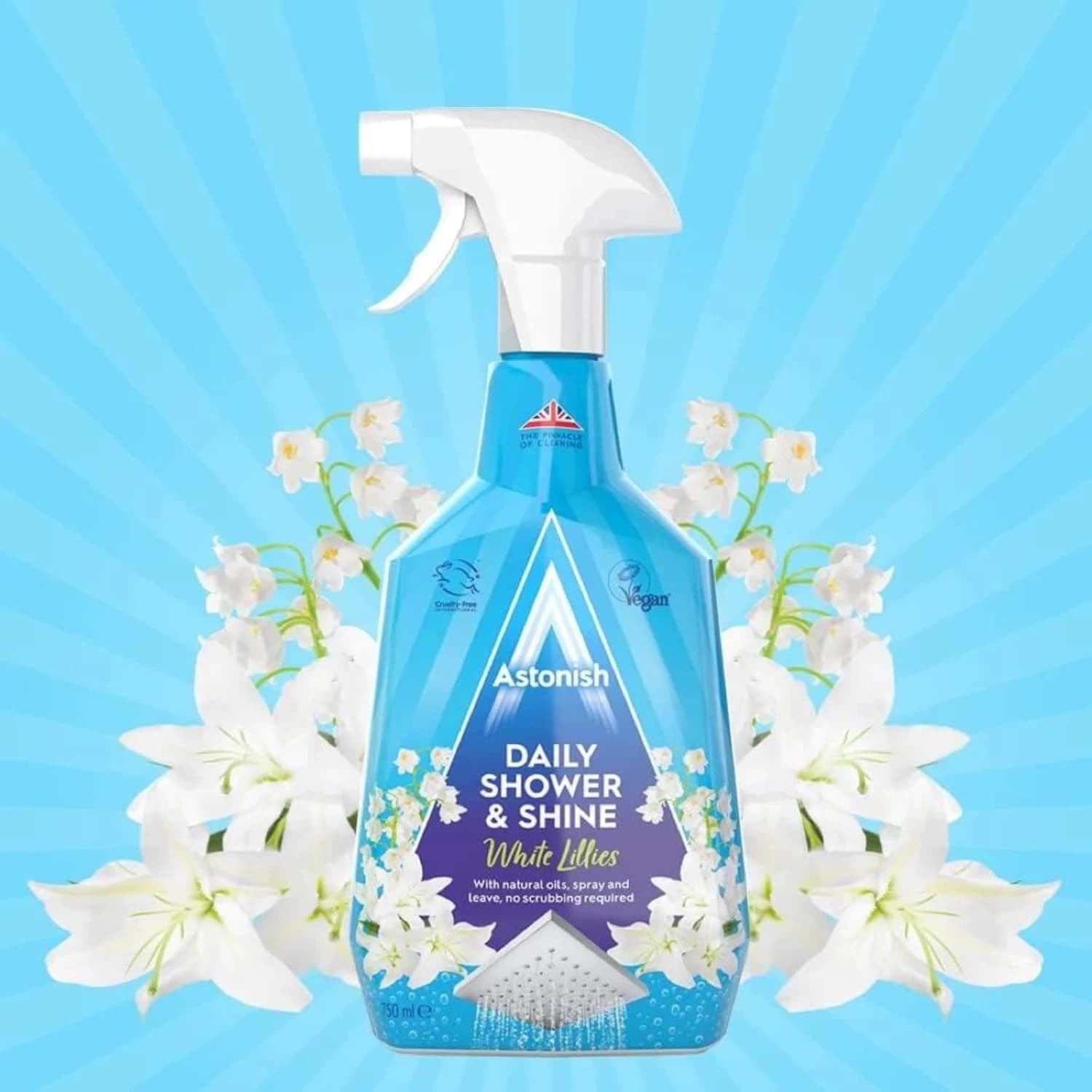 Astonish Daily Shower Shine White Lilies Spray 750ml