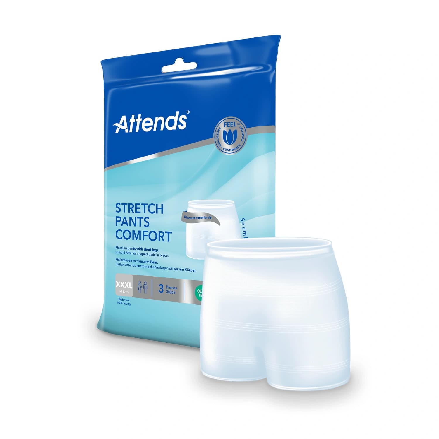 Attends Stretch Pants Comfort Fixation Pants With Short Legs