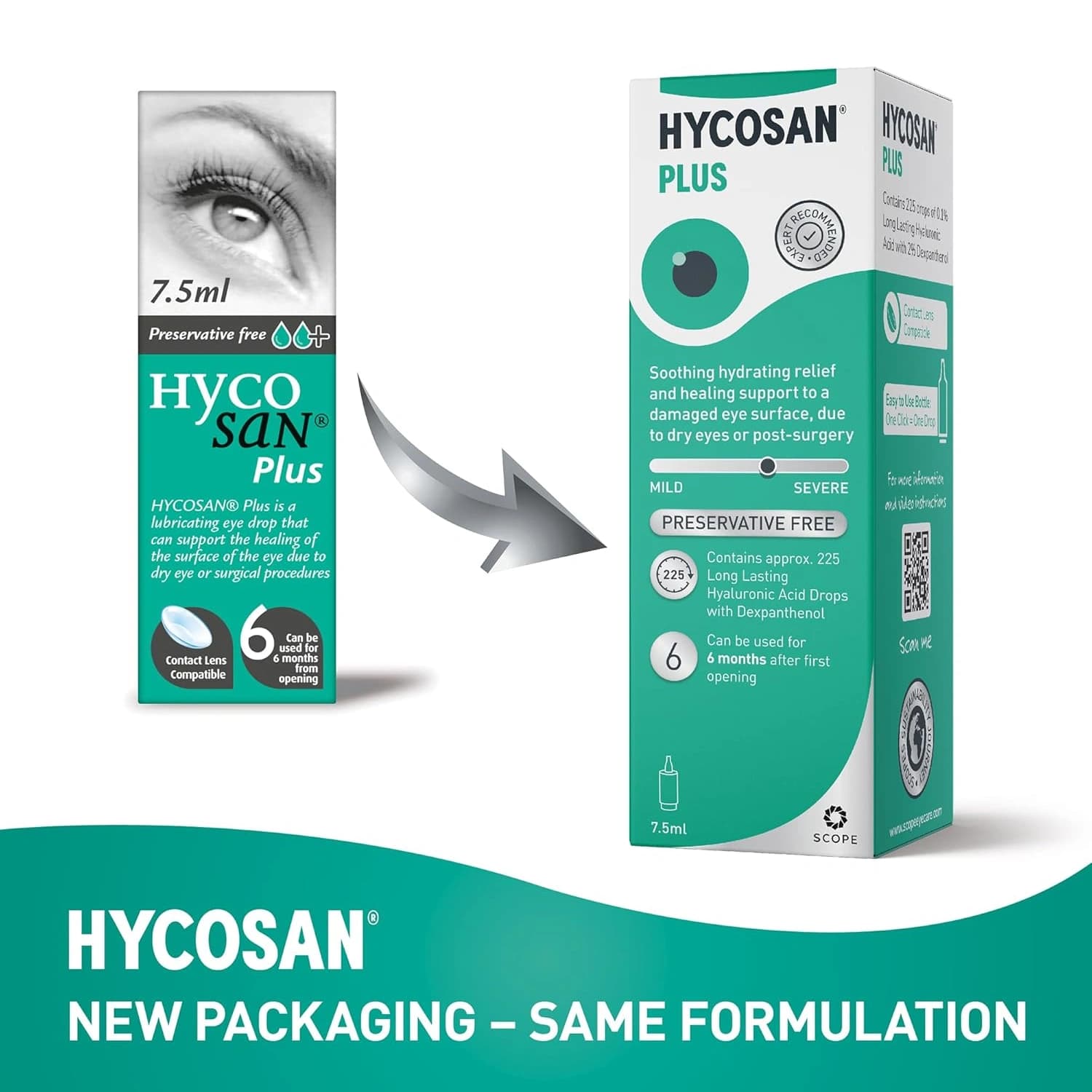 Hycosan Plus Eye Drops Preservative Free 7.5ml