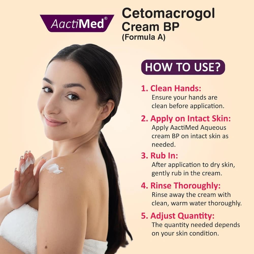 Aactimed Cetomacrogol Cream Formula A 500g