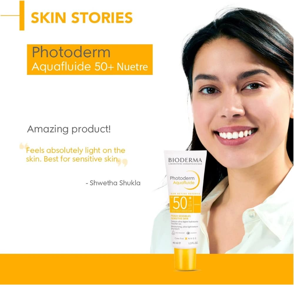 Bioderma Photoderm Aquafluide SPF 50+ Daily Face Sunscreen for Sensitive Skin 40ml