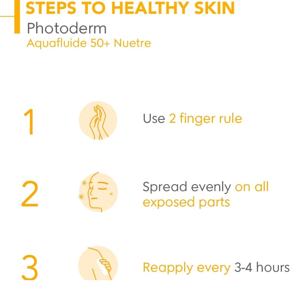 Bioderma Photoderm Aquafluide SPF 50+ Daily Face Sunscreen for Sensitive Skin 40ml