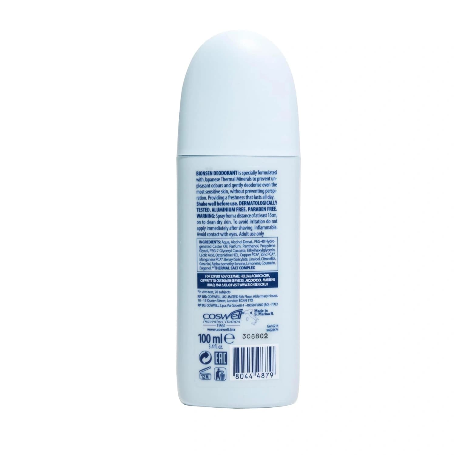 Bionsen Mineral Protective Pump Deodorant 100ml