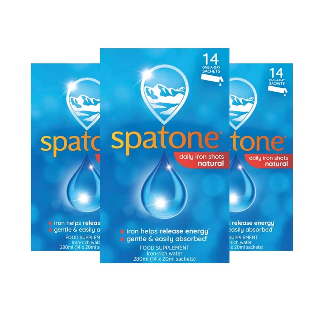 Spatone 100% Natural Iron Supplement 14 Sachets - Pack of 3