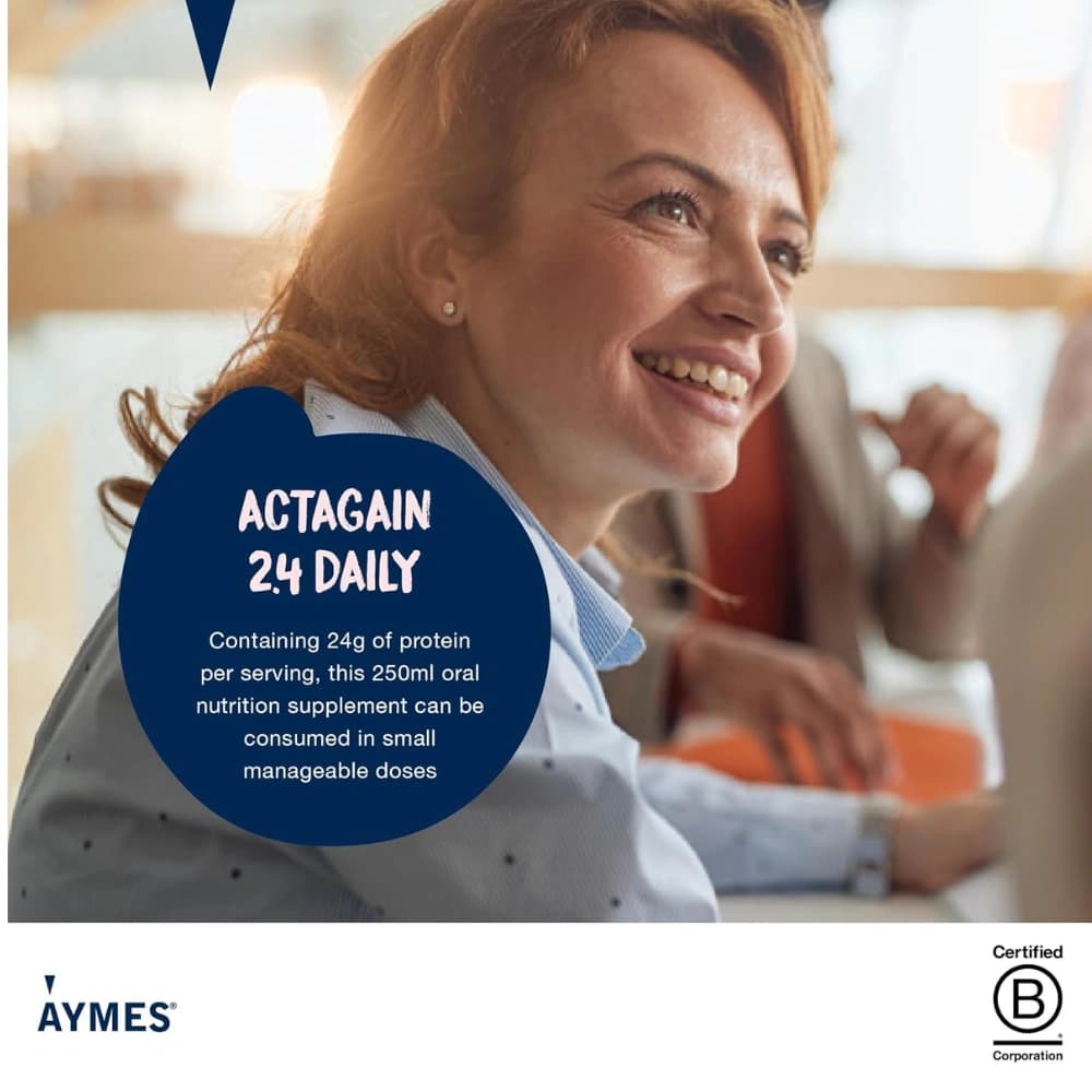 Aymes Actagain 2.4 Daily Strawberry Burst - 12 x 250ml Bottles