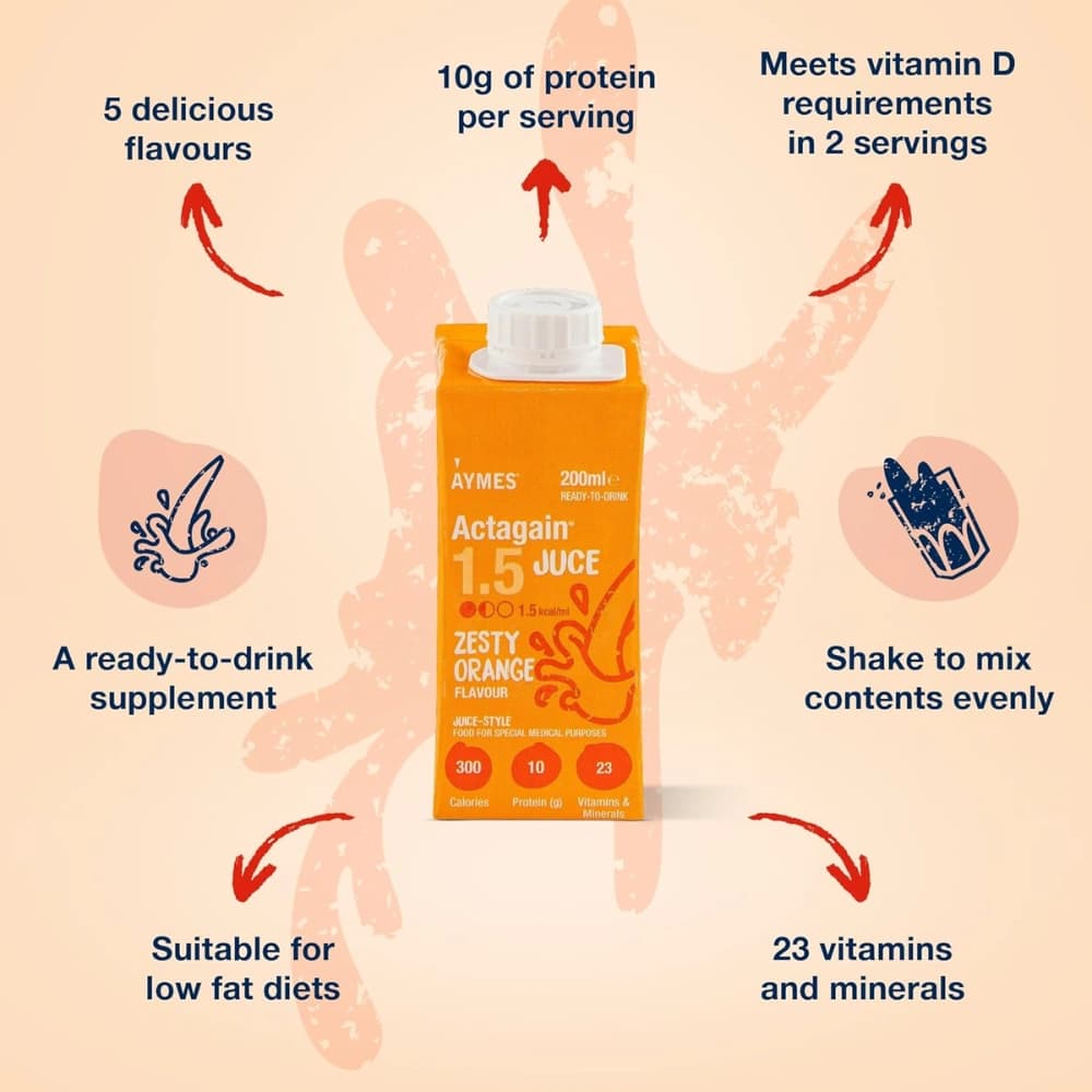 Aymes Actagain 1.5 Juce Zesty Orange 200ml