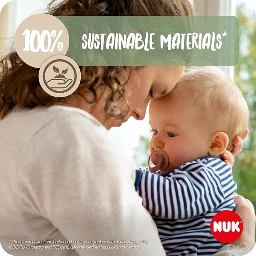 NUK for Nature Baby Soother 6-18 Months 2 count